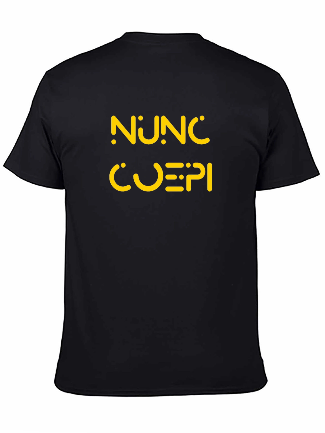 Camiseta Negra NUNC CUEPI Diseño Original