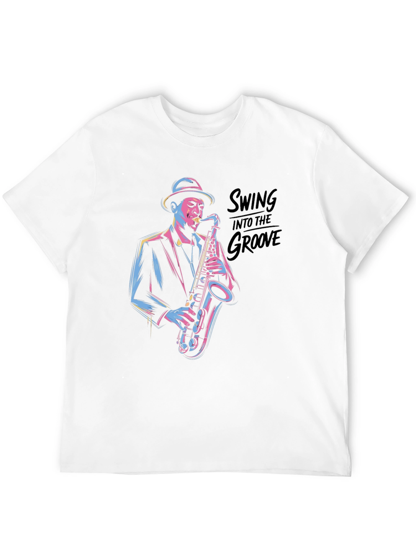 Camiseta Negra Jazzista con Estilo