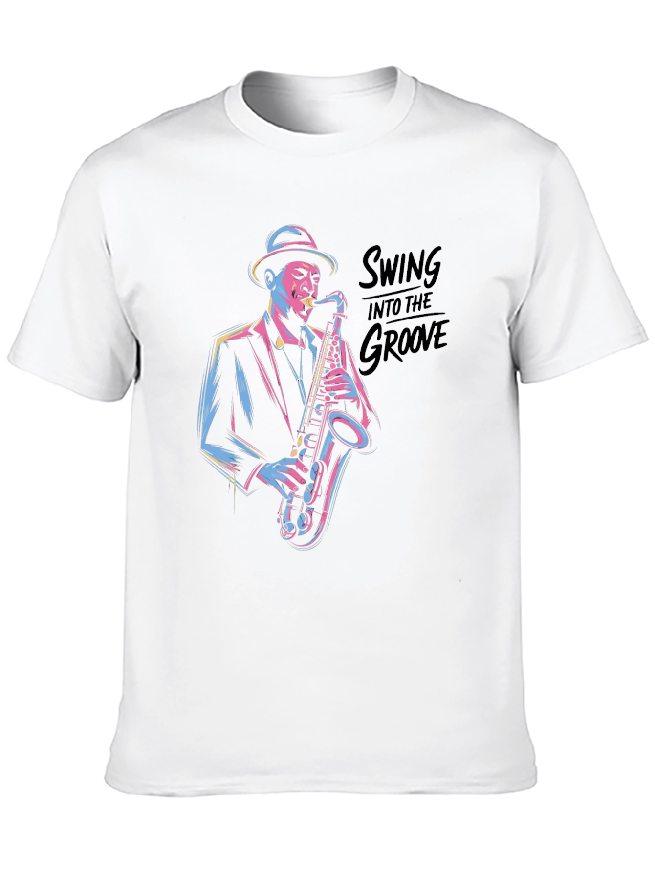 Camiseta Negra Jazzista con Estilo