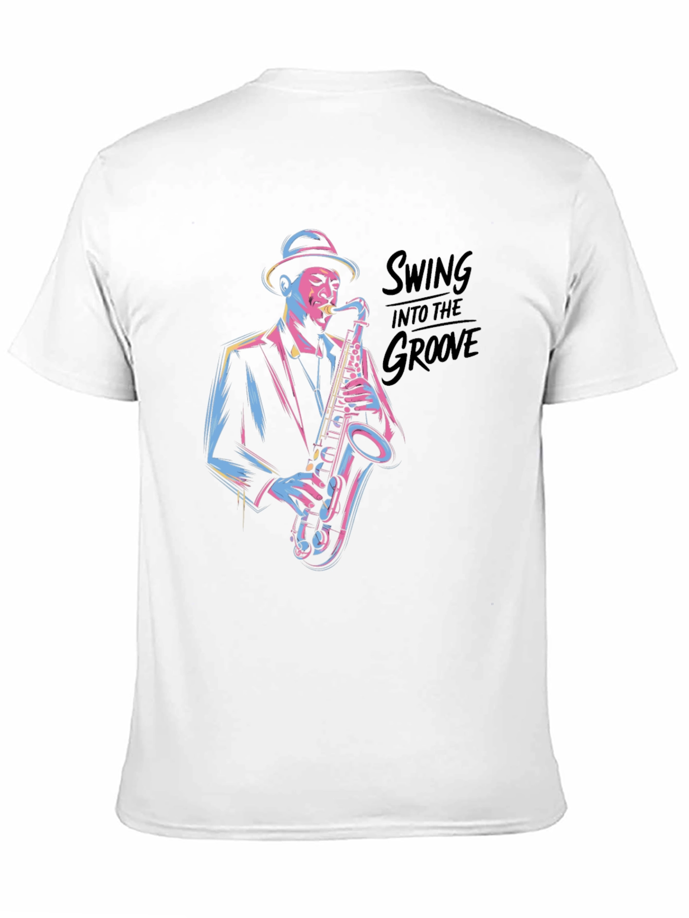 Camiseta Negra Jazzista con Estilo