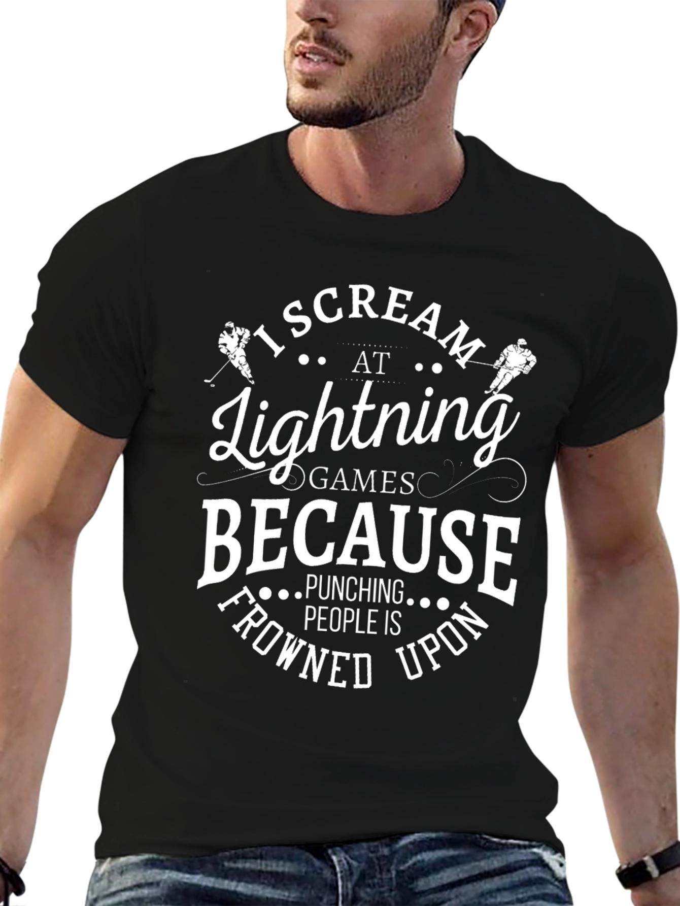 Camiseta I Scream At Lightning Games