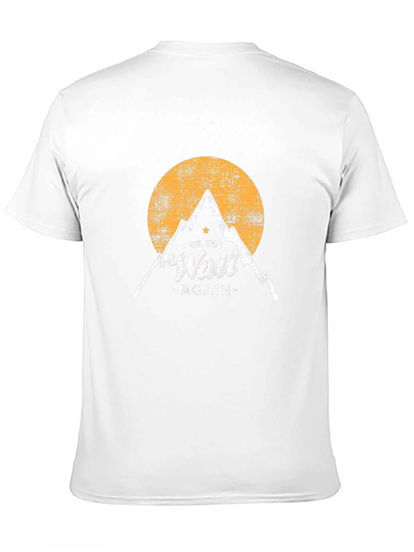 Camiseta Negra On the Wall Again Montaña