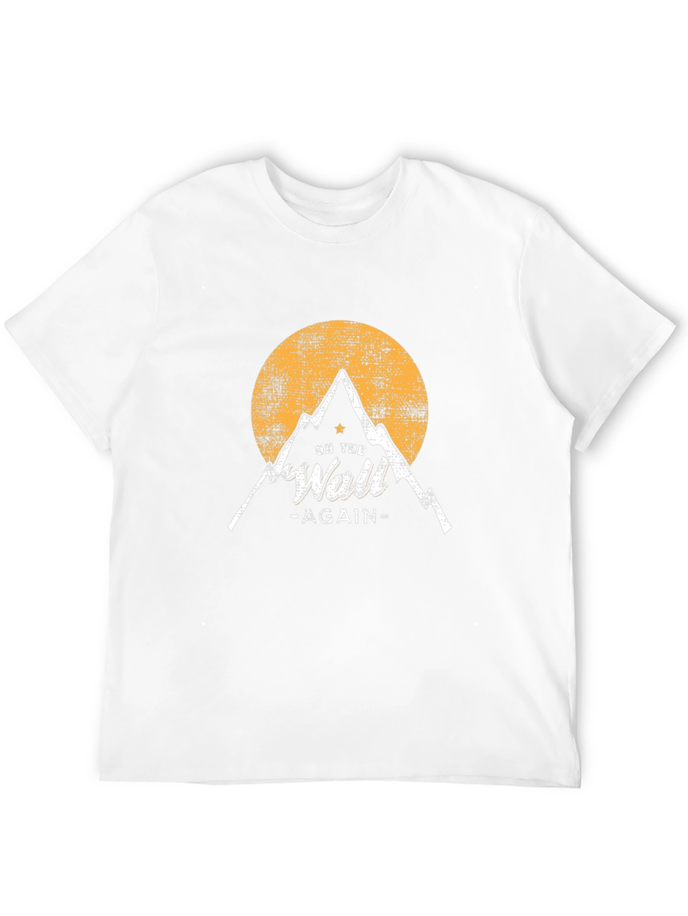 Camiseta Negra On the Wall Again Montaña