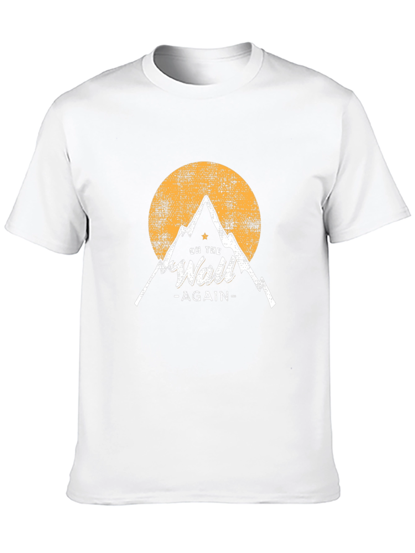 Camiseta Negra On the Wall Again Montaña