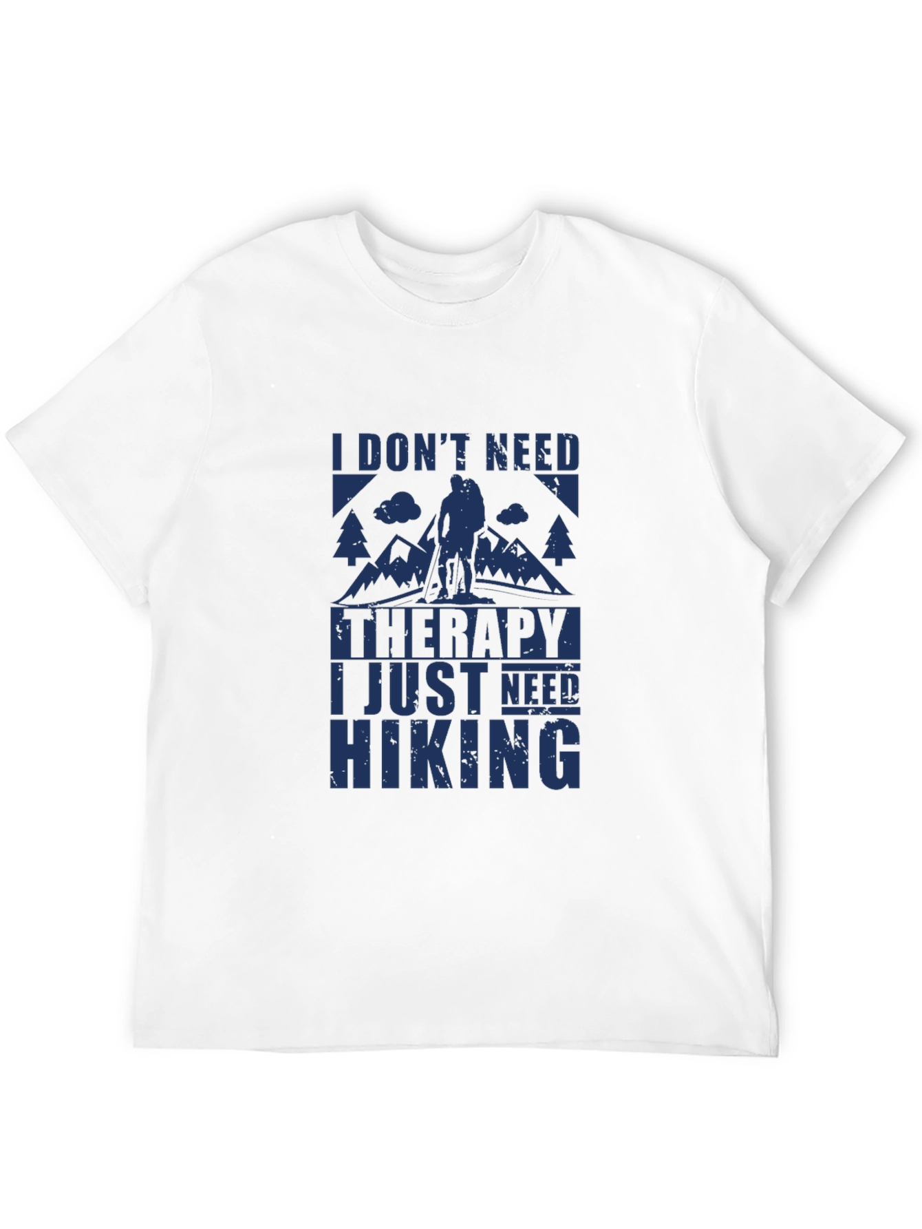 Camiseta Negra I Need Hiking para Aventura