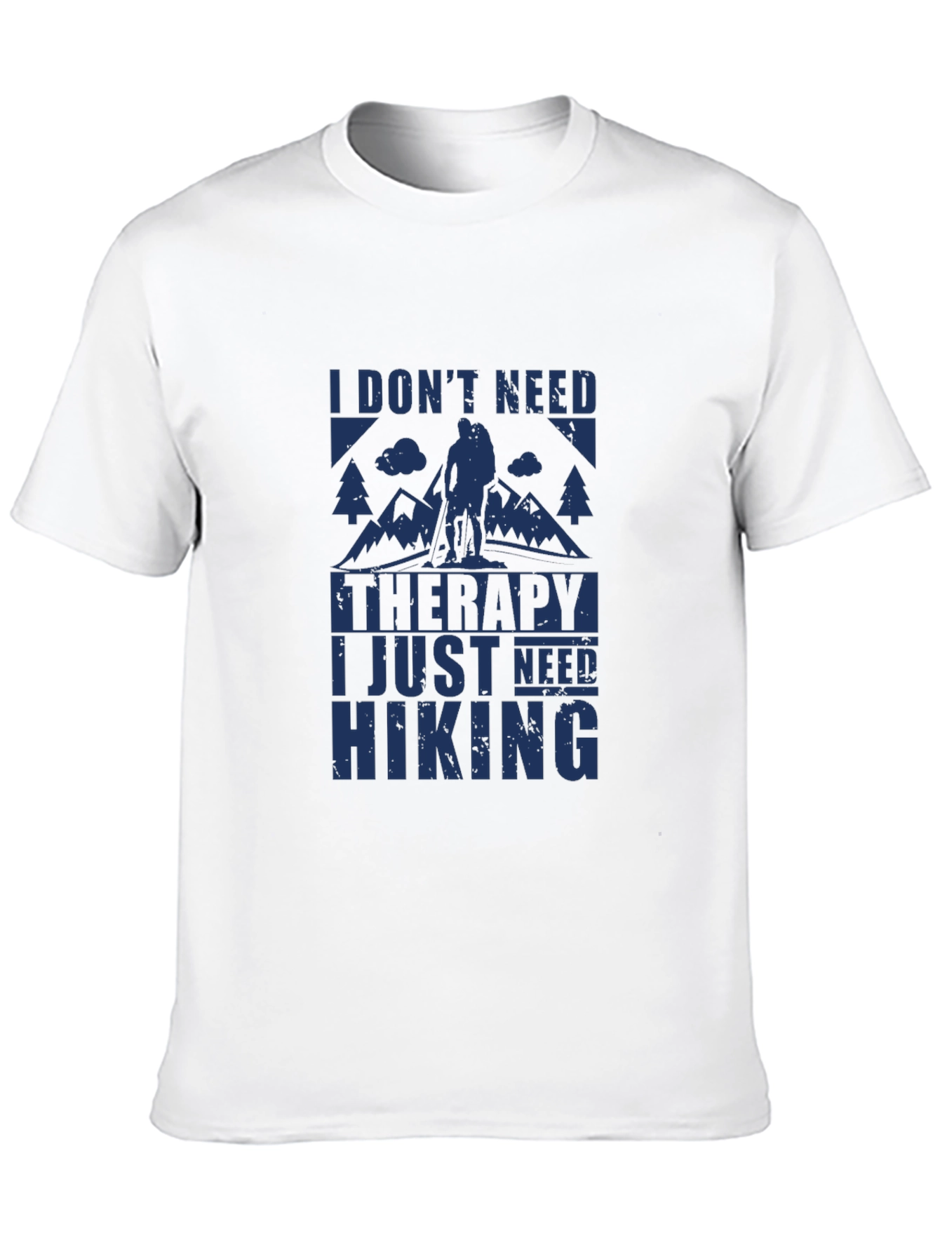 Camiseta Negra I Need Hiking para Aventura
