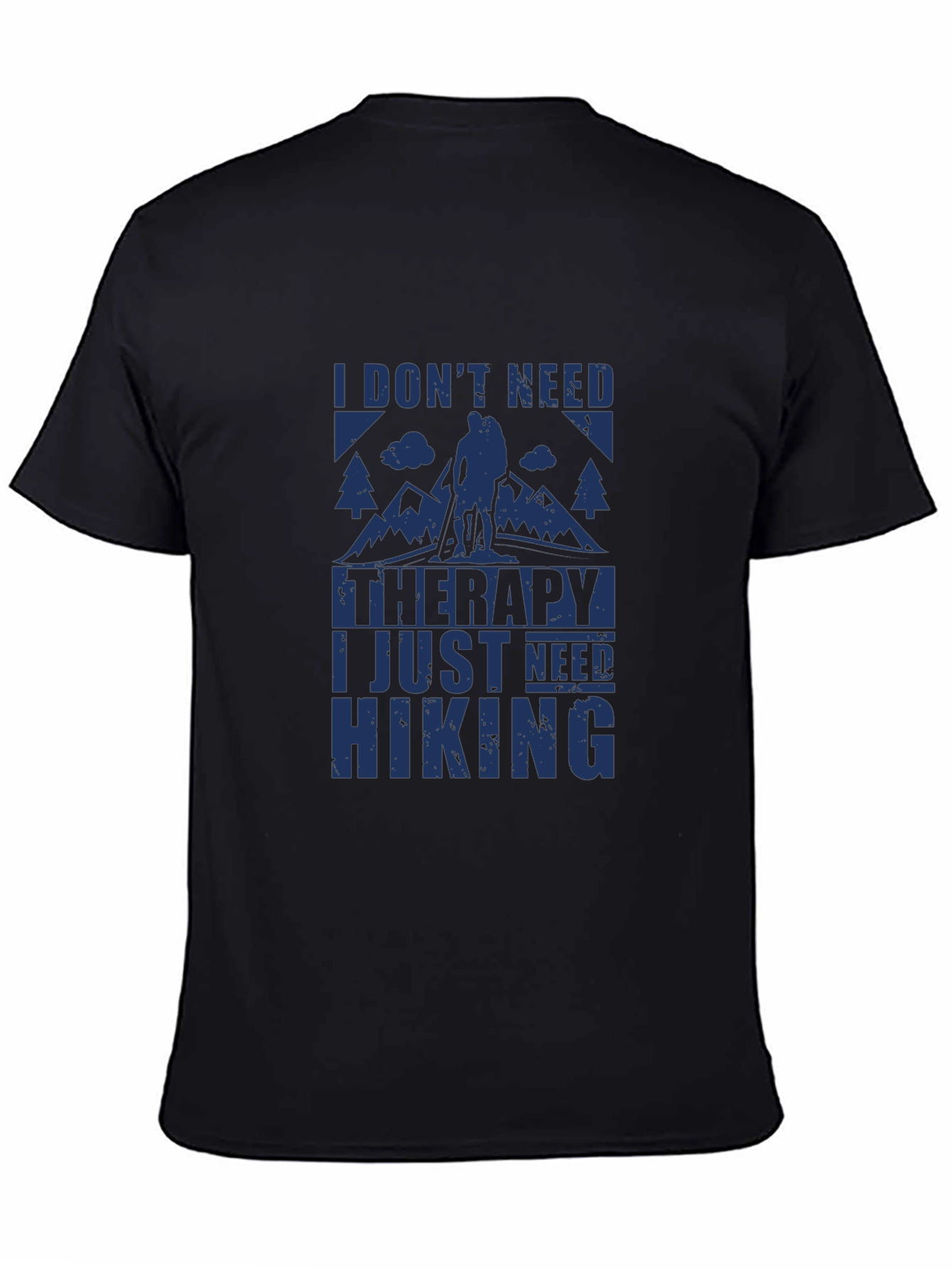 Camiseta Negra I Need Hiking para Aventura