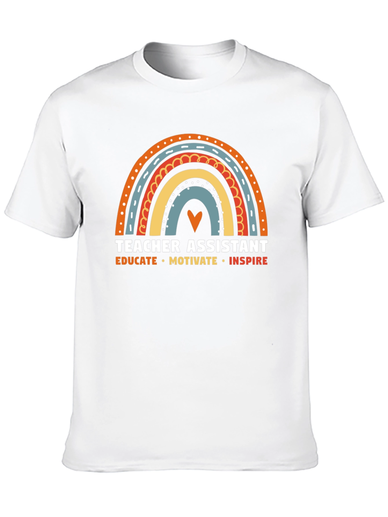 Camiseta Asistente de Profesor Arcoíris