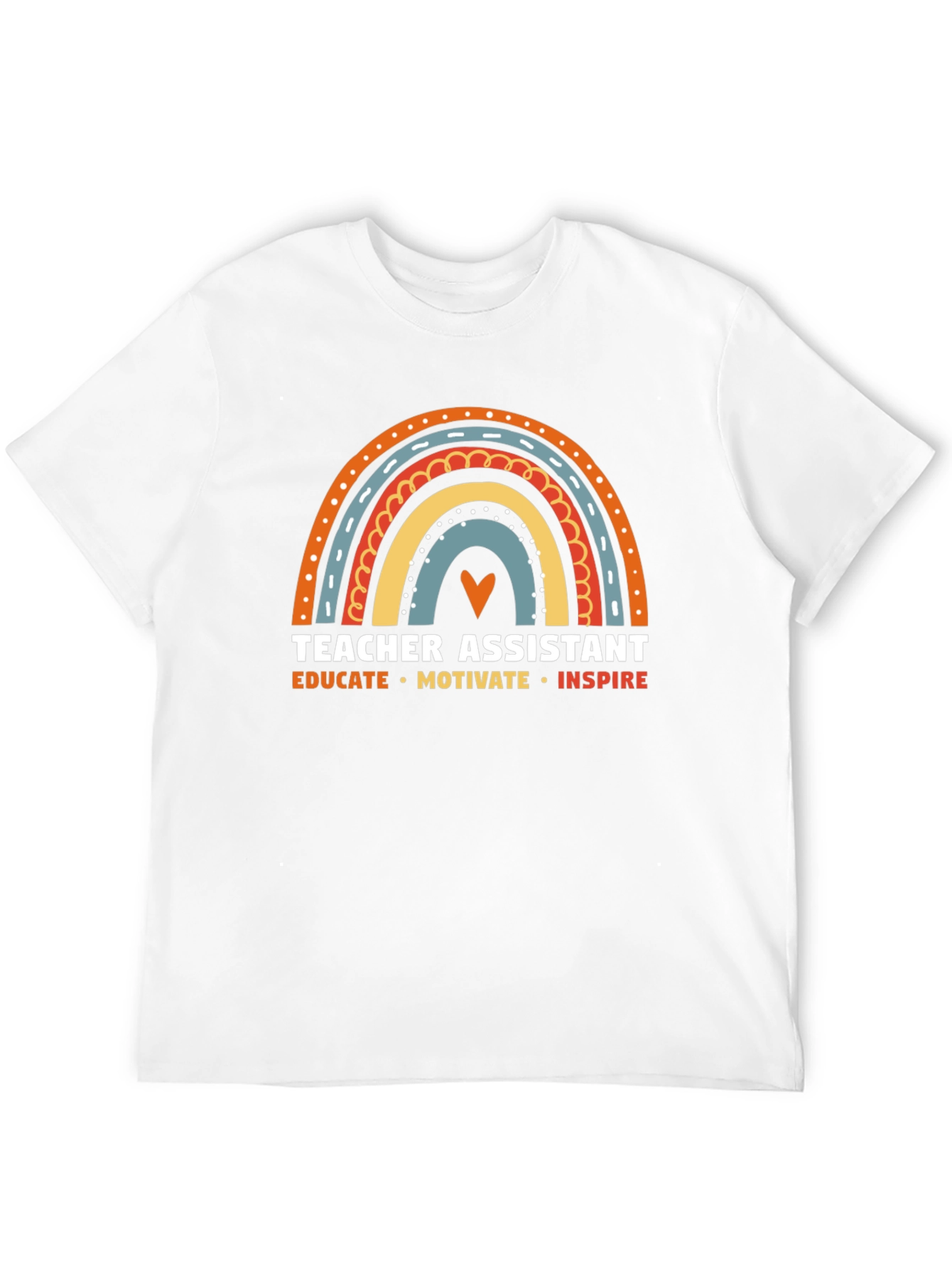 Camiseta Asistente de Profesor Arcoíris