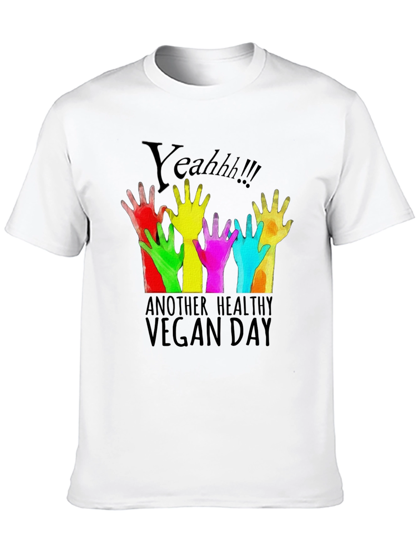 Camiseta Negra Vegana Yeahh!!!