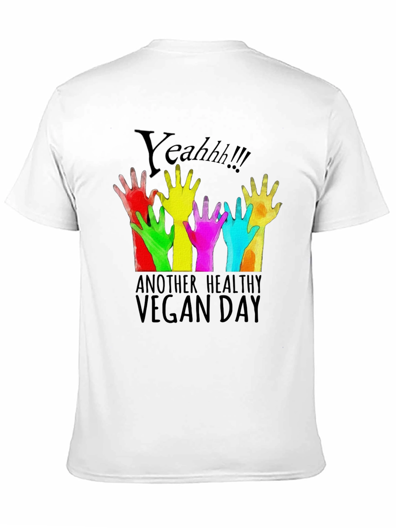 Camiseta Negra Vegana Yeahh!!!