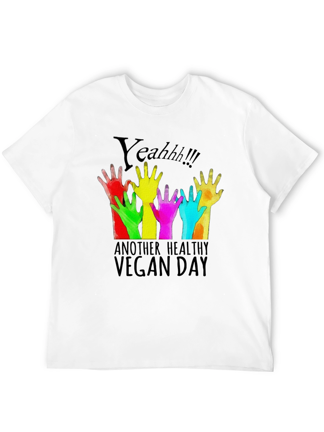 Camiseta Negra Vegana Yeahh!!!