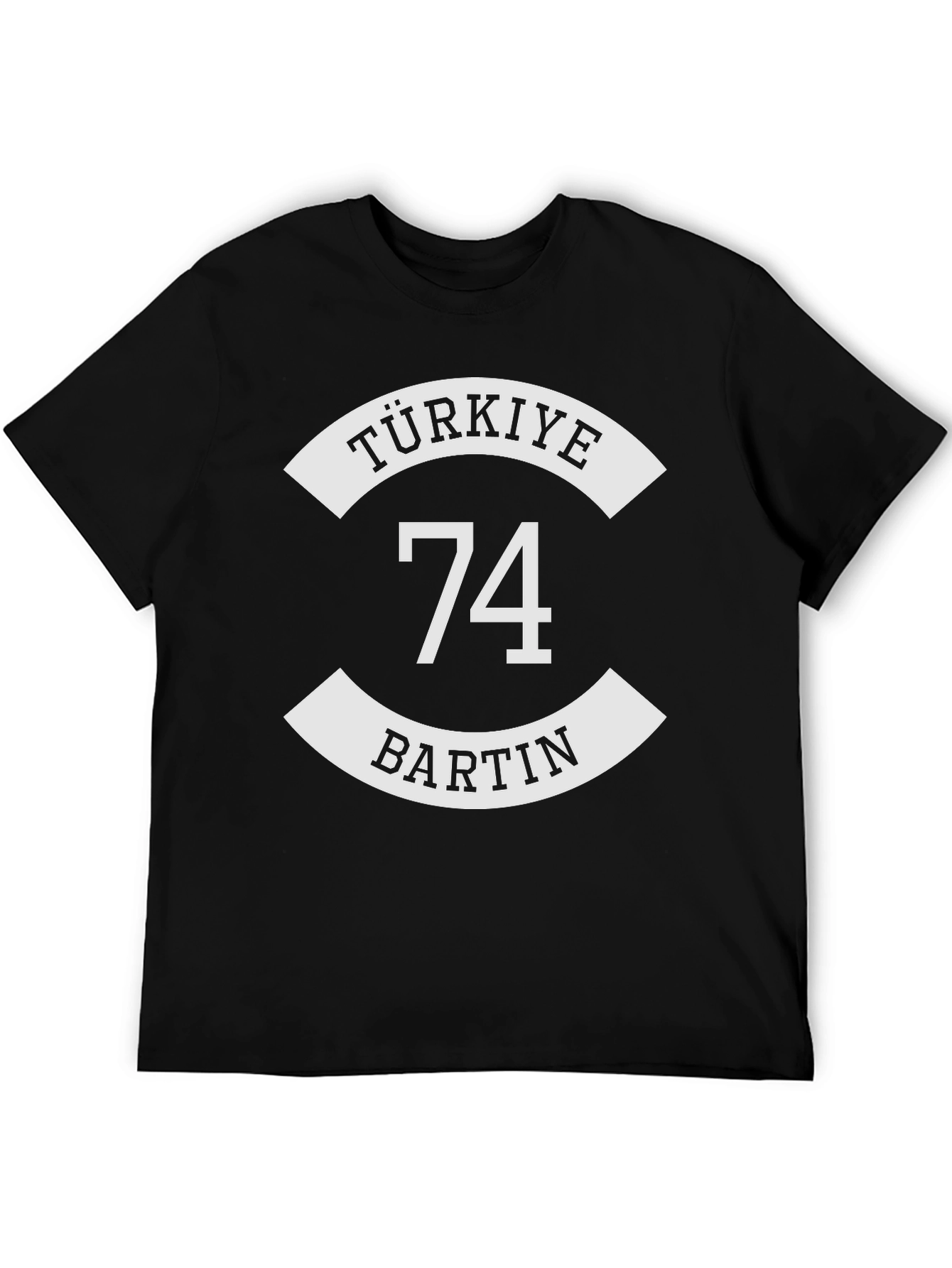 Camiseta Negra Türkiye Bartin 74