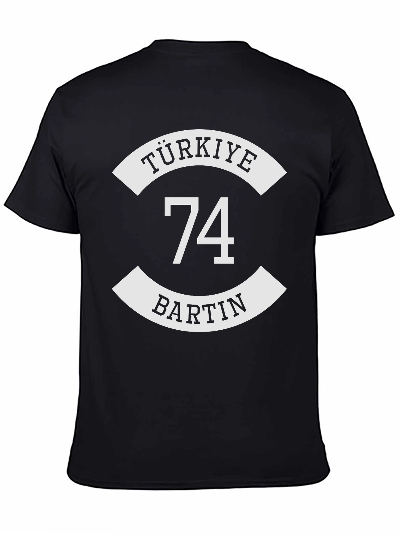 Camiseta Negra Türkiye Bartin 74