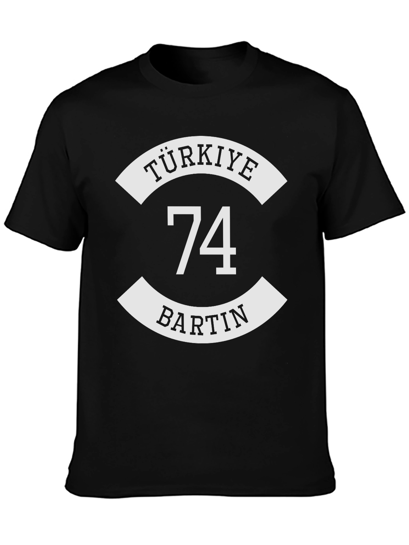 Camiseta Negra Türkiye Bartin 74