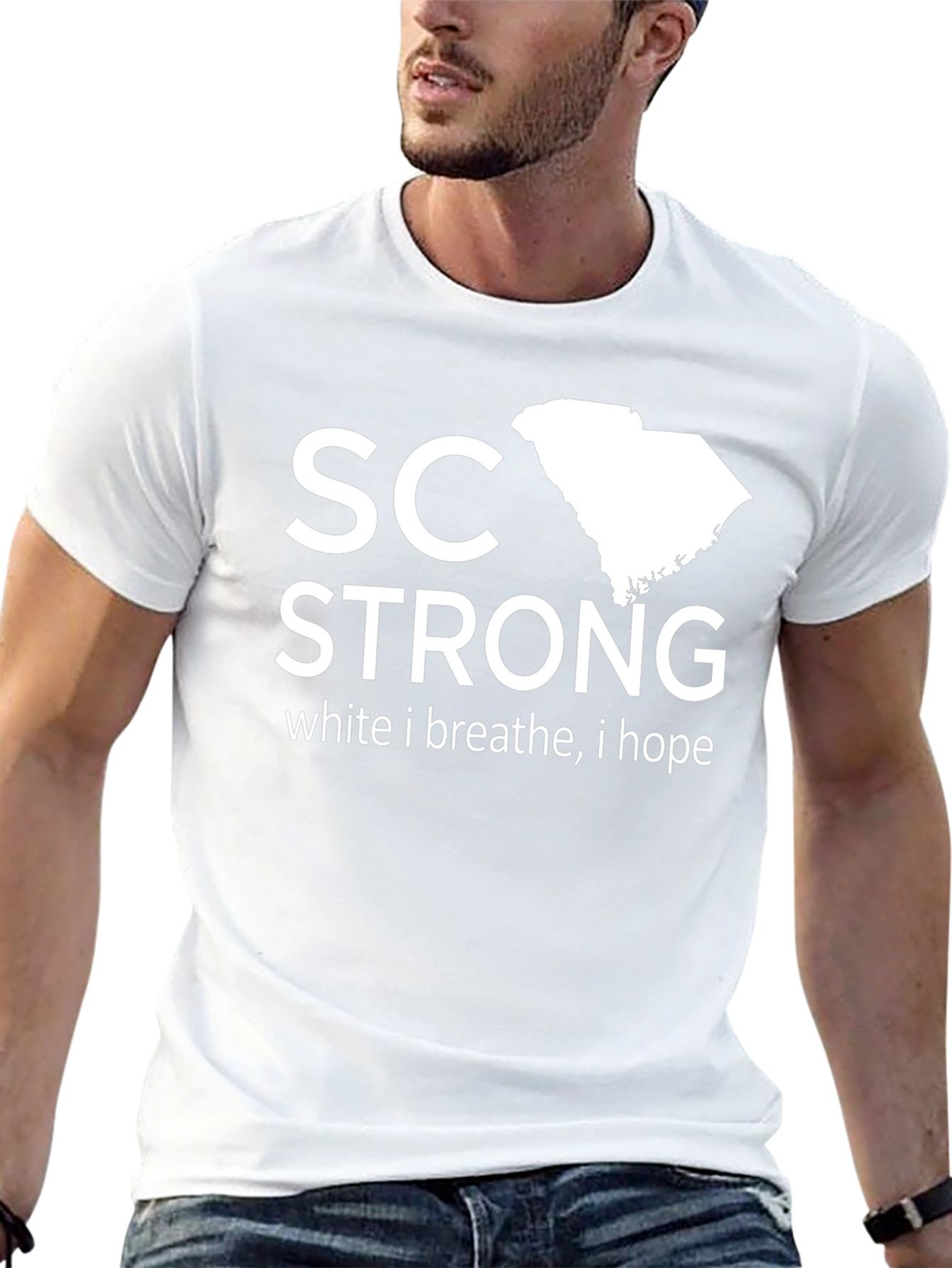 Camiseta Negra SC Strong Solidaridad Carolina del Sur
