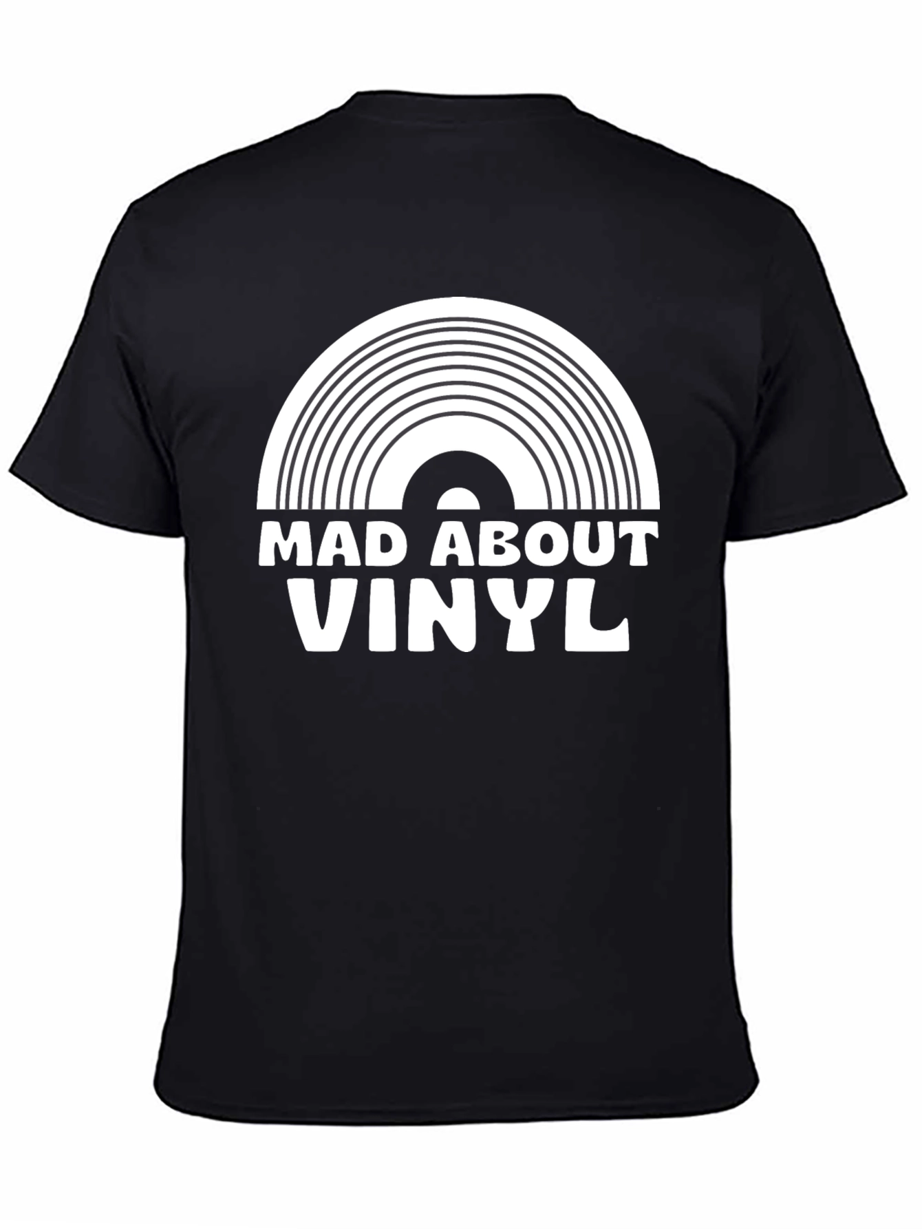 Camiseta Negra Mad About Vinyl