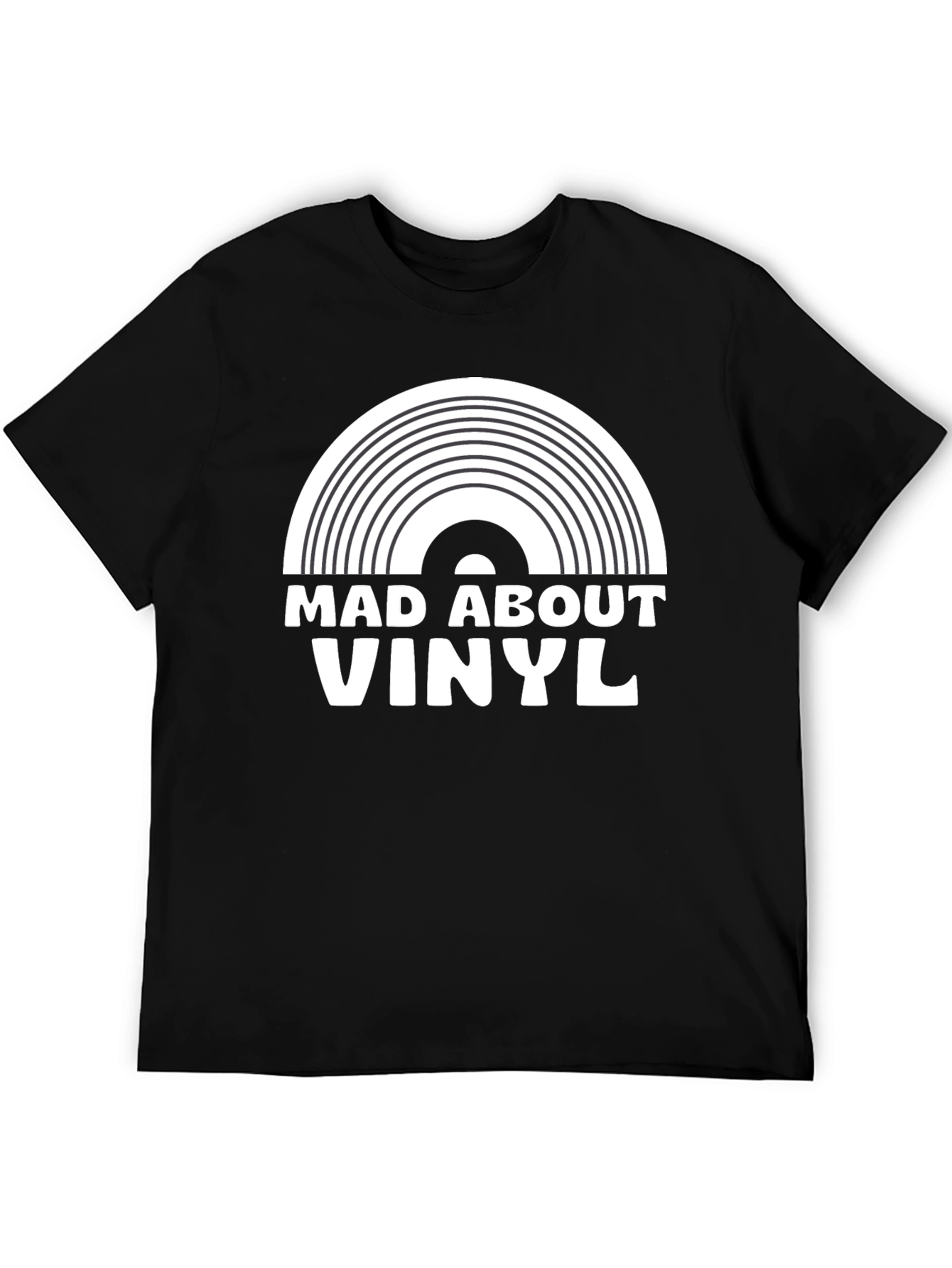 Camiseta Negra Mad About Vinyl