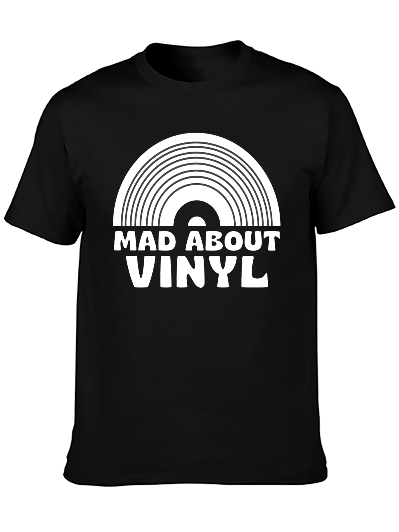 Camiseta Negra Mad About Vinyl
