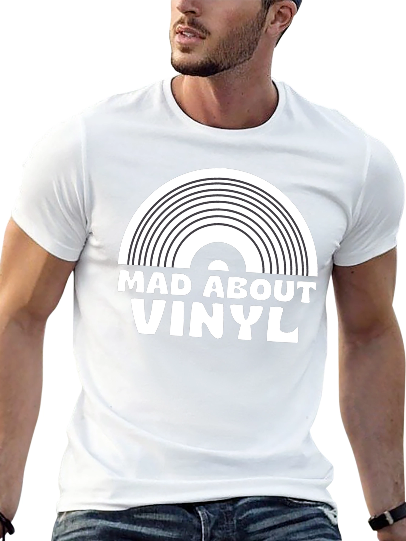 Camiseta Negra Mad About Vinyl