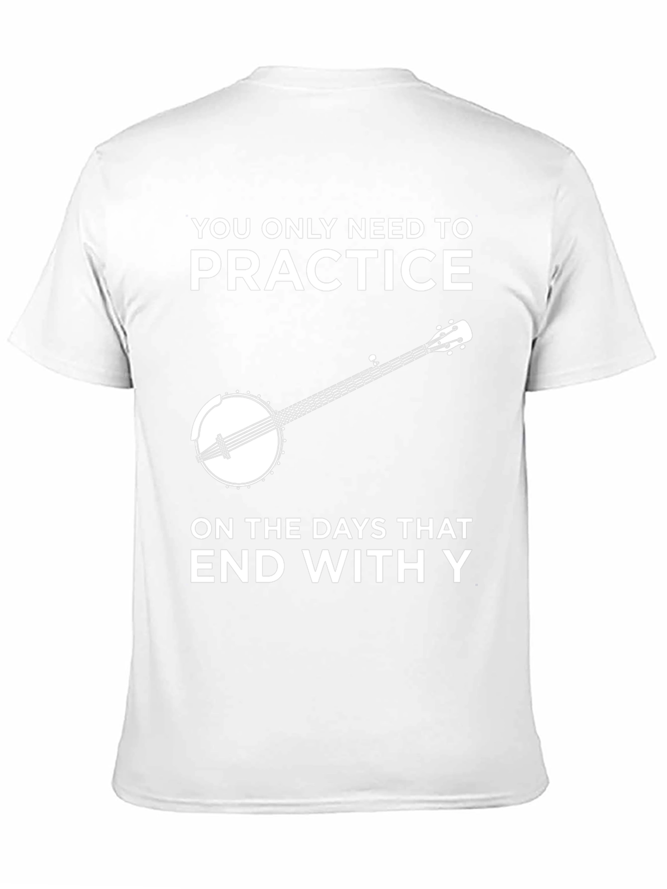 Camiseta Negra con Diseño de Banjo y Frase Divertida