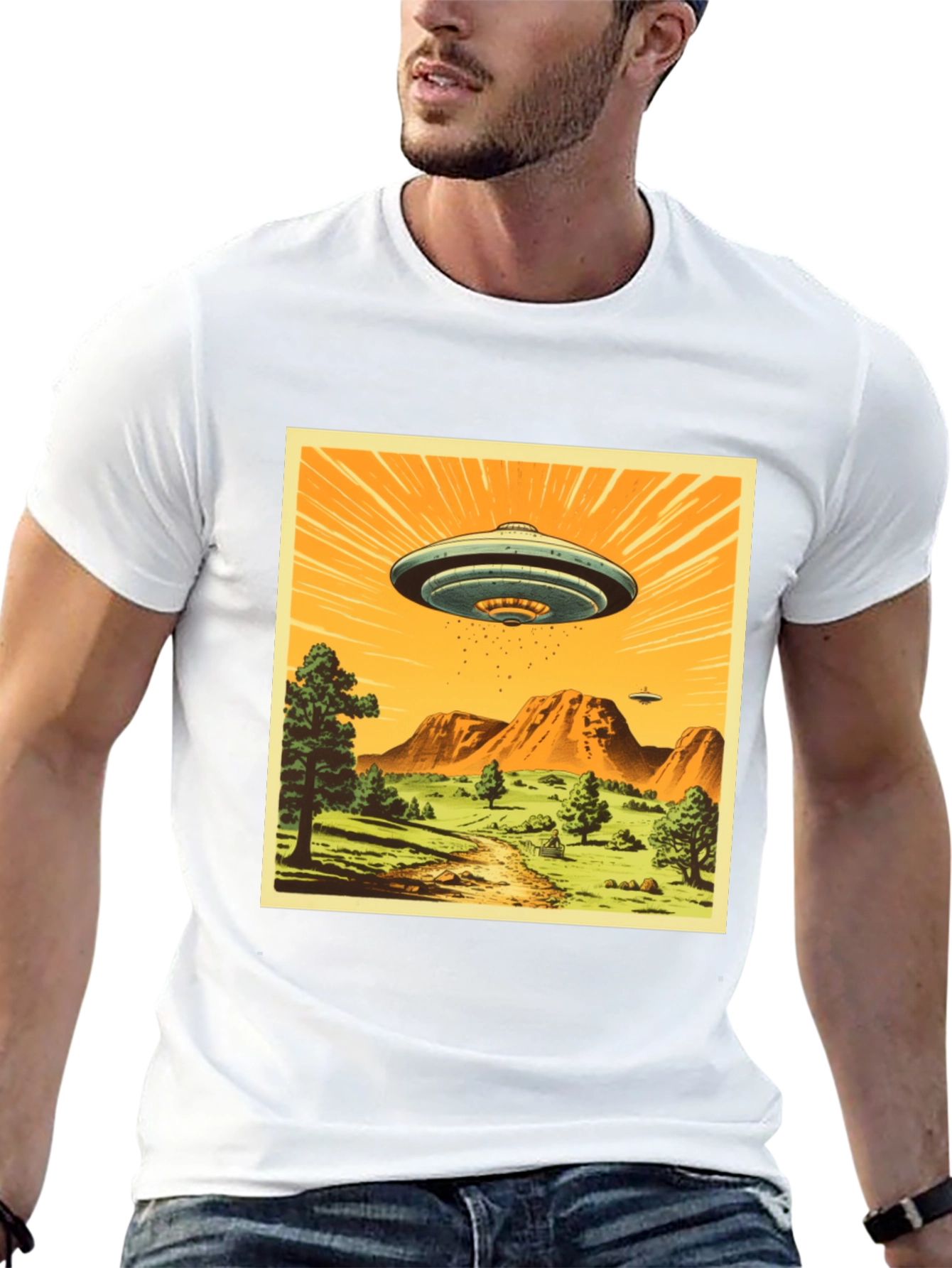 Camiseta OVNI Retro - Diseño Único