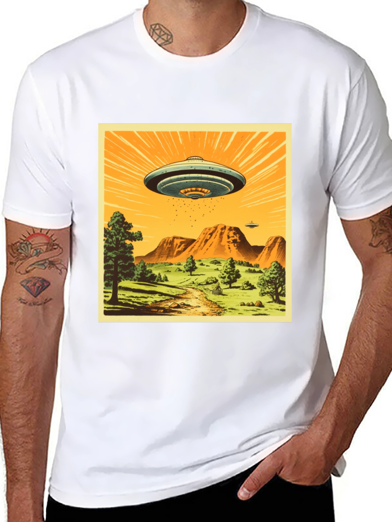 Camiseta OVNI Retro - Diseño Único