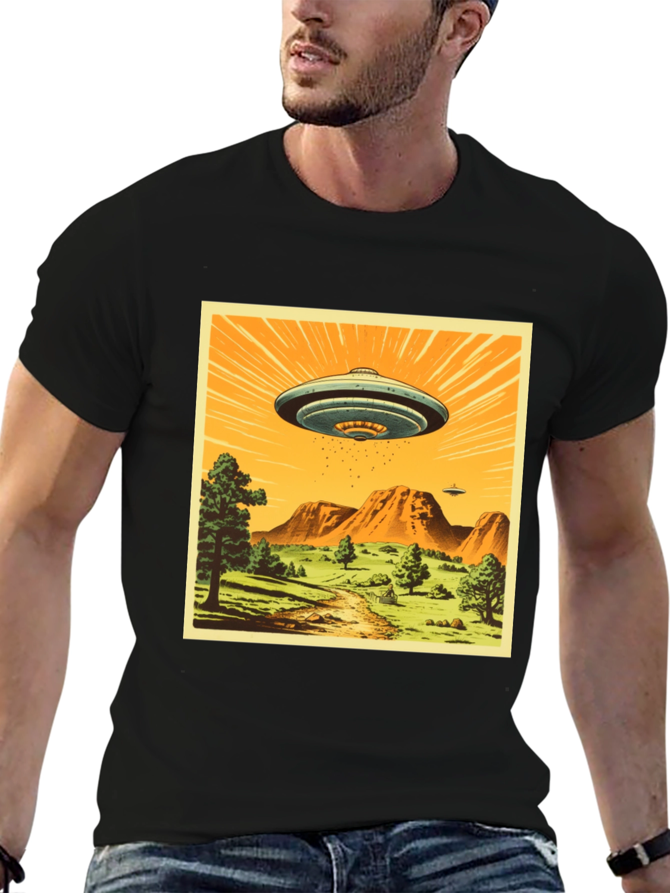 Camiseta OVNI Retro - Diseño Único