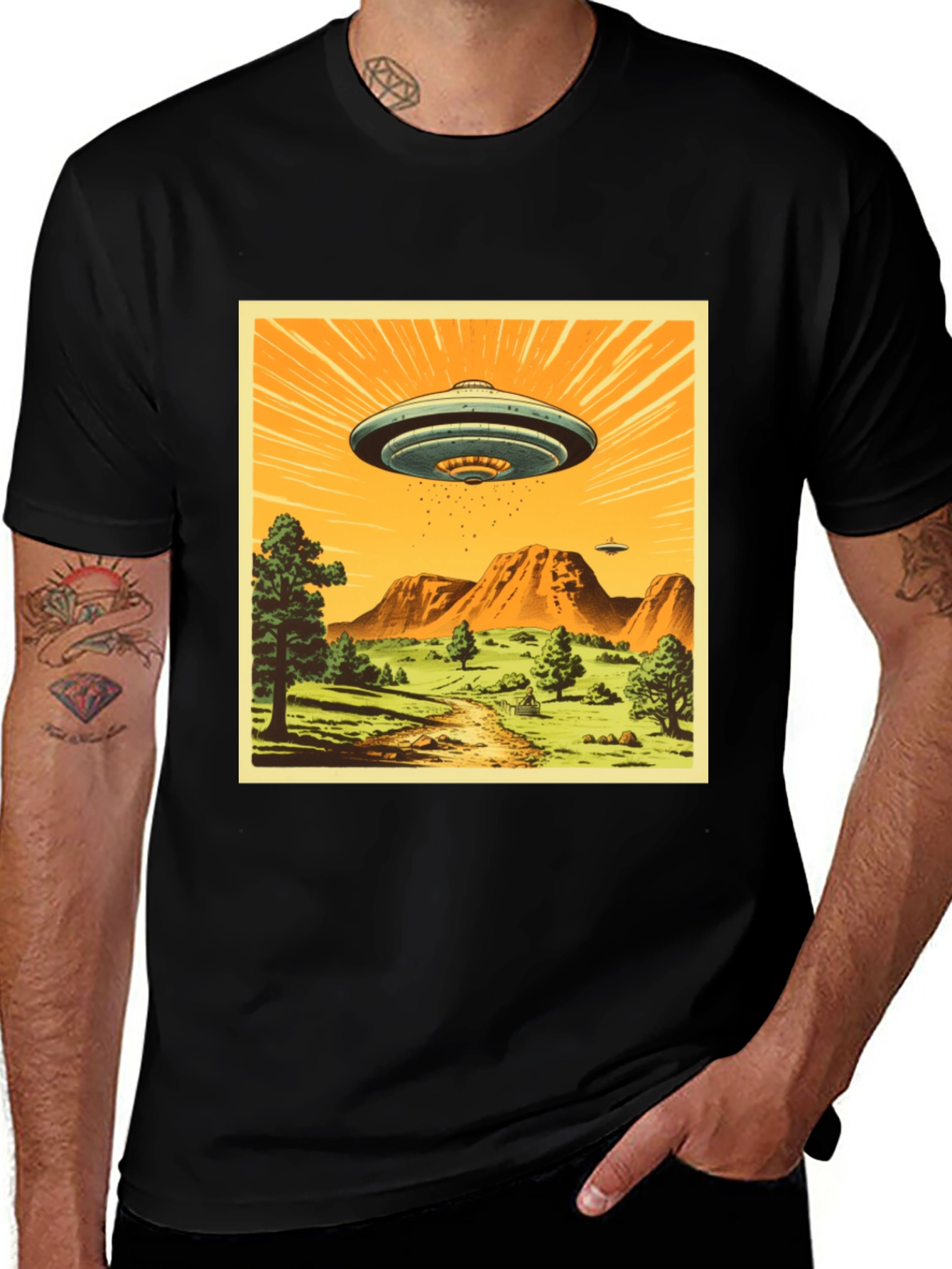 Camiseta OVNI Retro - Diseño Único