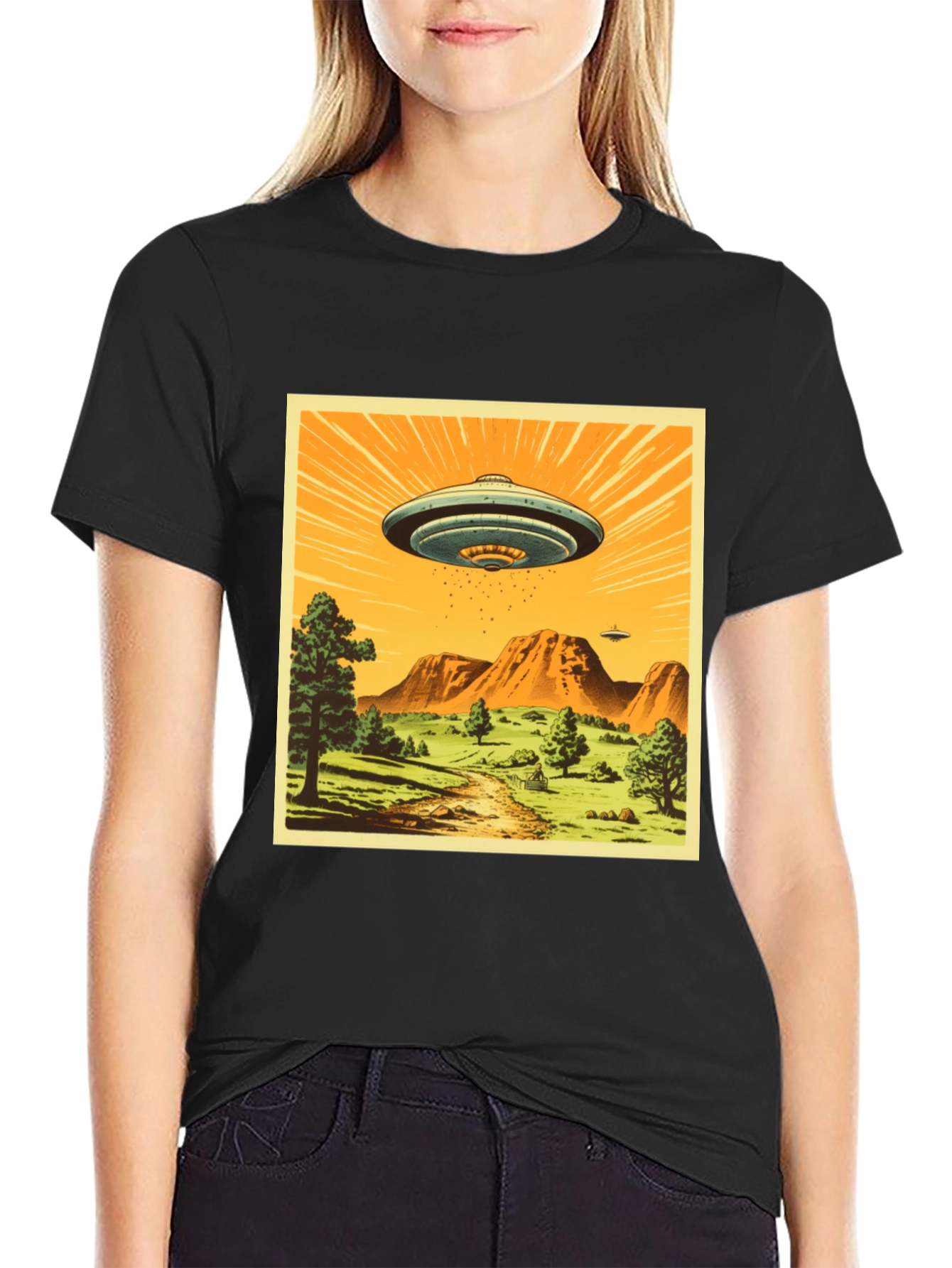 Camiseta OVNI Retro - Diseño Único