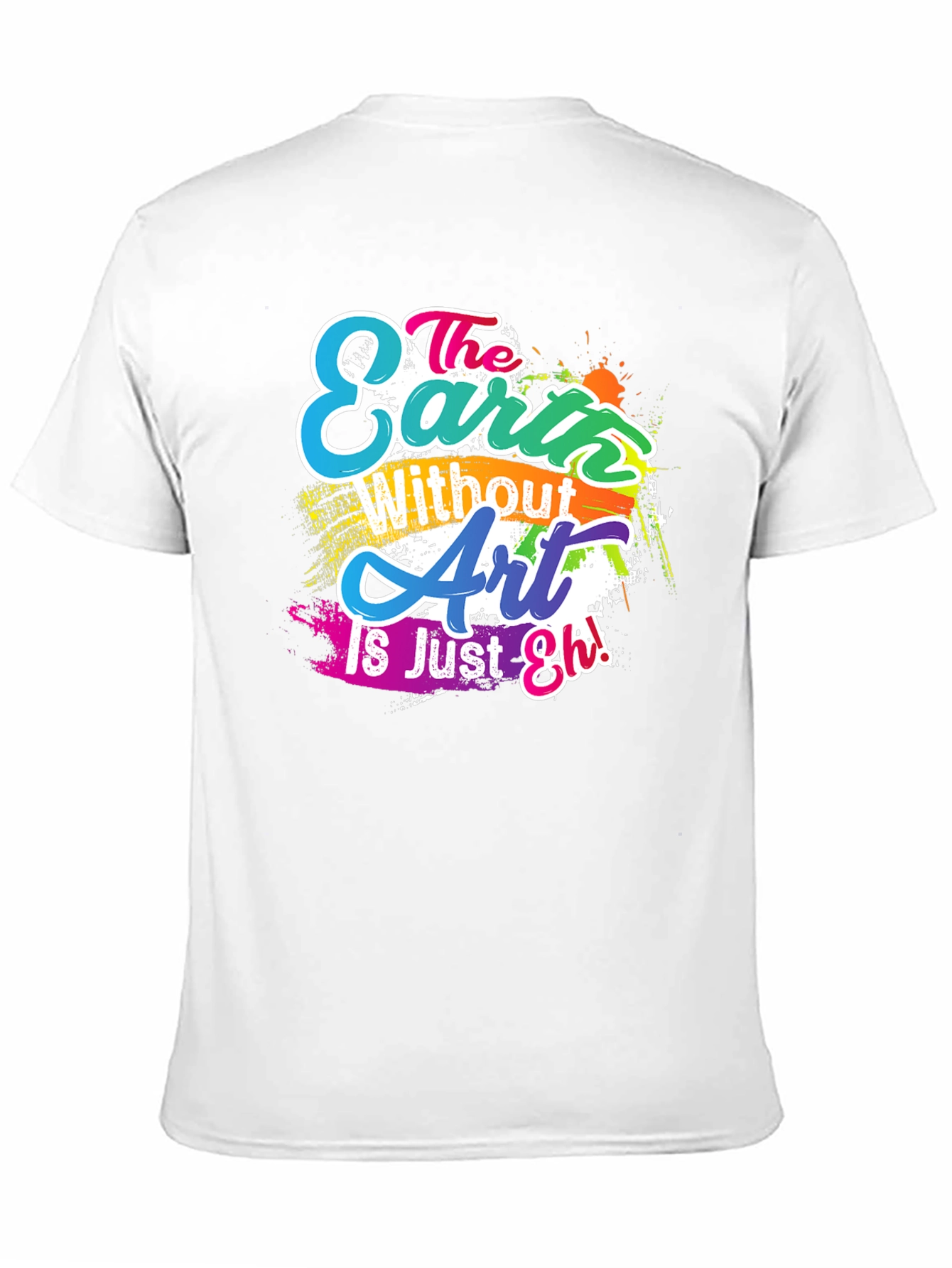 Camiseta Negra con Diseño Artístico Inspirador