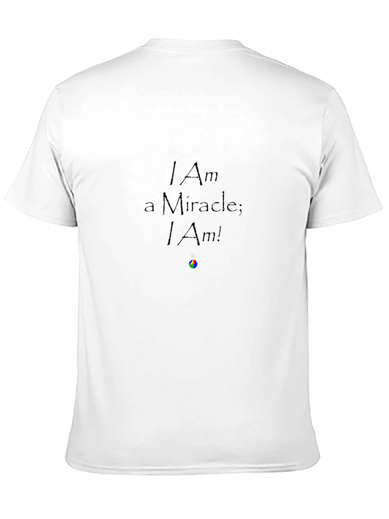 Camiseta Negra: Soy un Milagro; ¡Lo Soy!