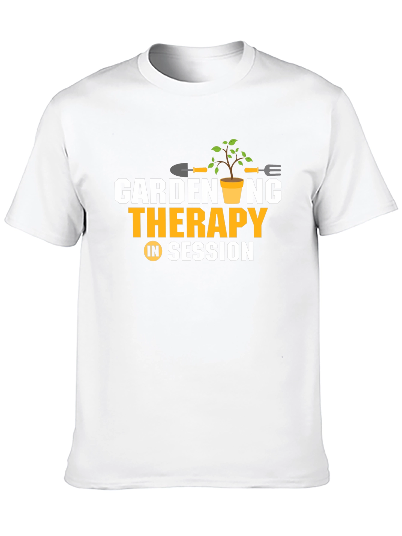 Camiseta Negra: Jardinería Terapia en Sesión