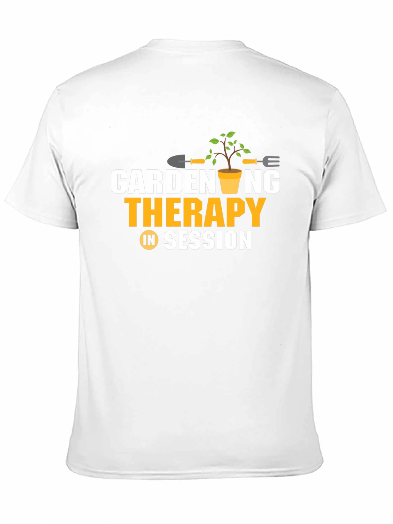 Camiseta Negra: Jardinería Terapia en Sesión