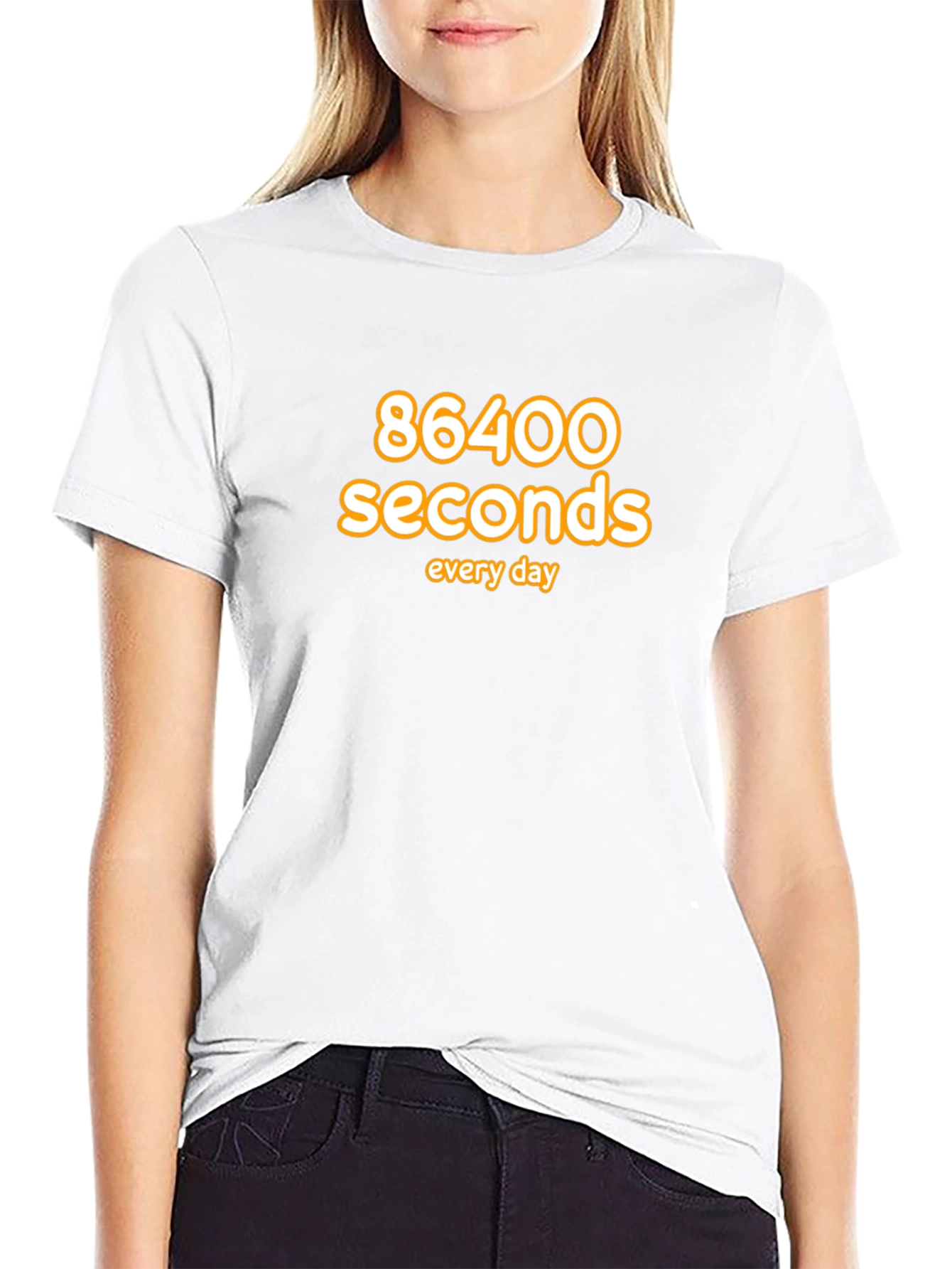 Camiseta Negra: 86400 Segundos al Día