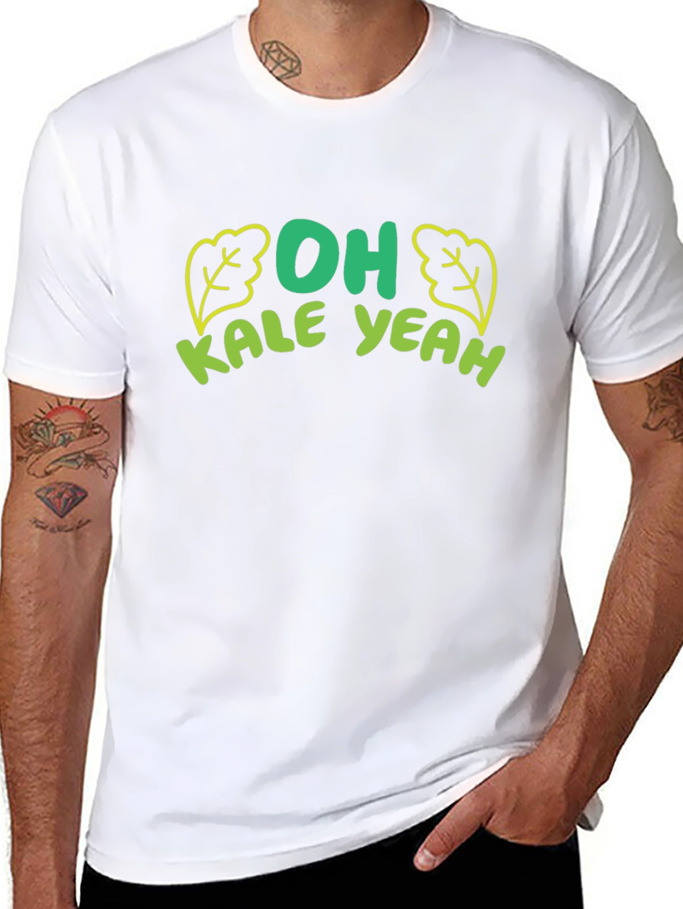 Camiseta Negra Hombre - Oh Kale Yeah