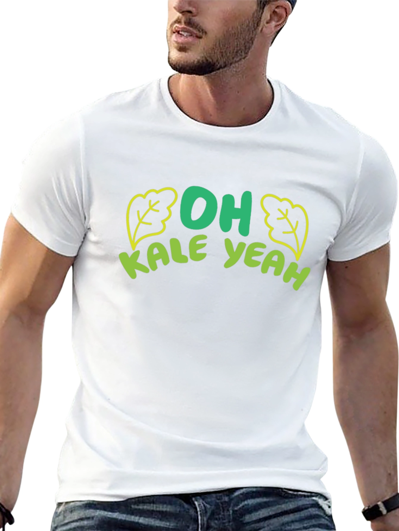 Camiseta Negra Hombre - Oh Kale Yeah
