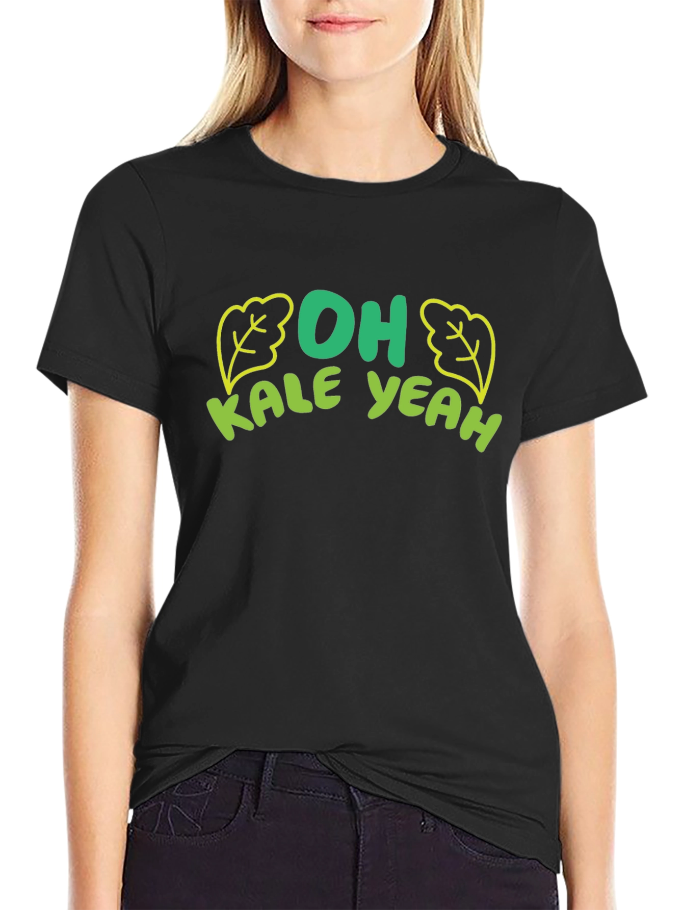 Camiseta Negra Hombre - Oh Kale Yeah