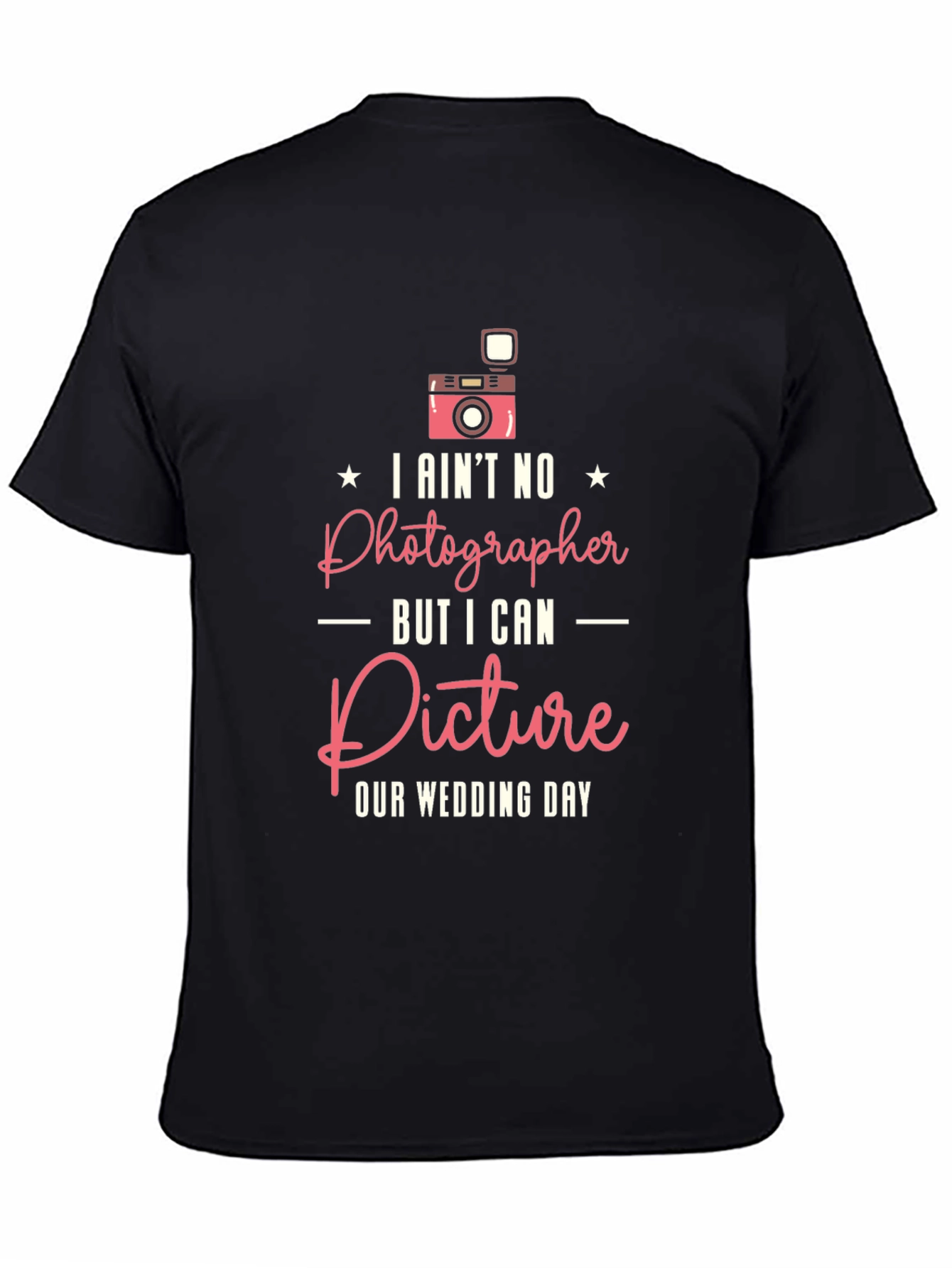 Camiseta Negra: No soy fotógrafo ¡pero puedo imaginar!