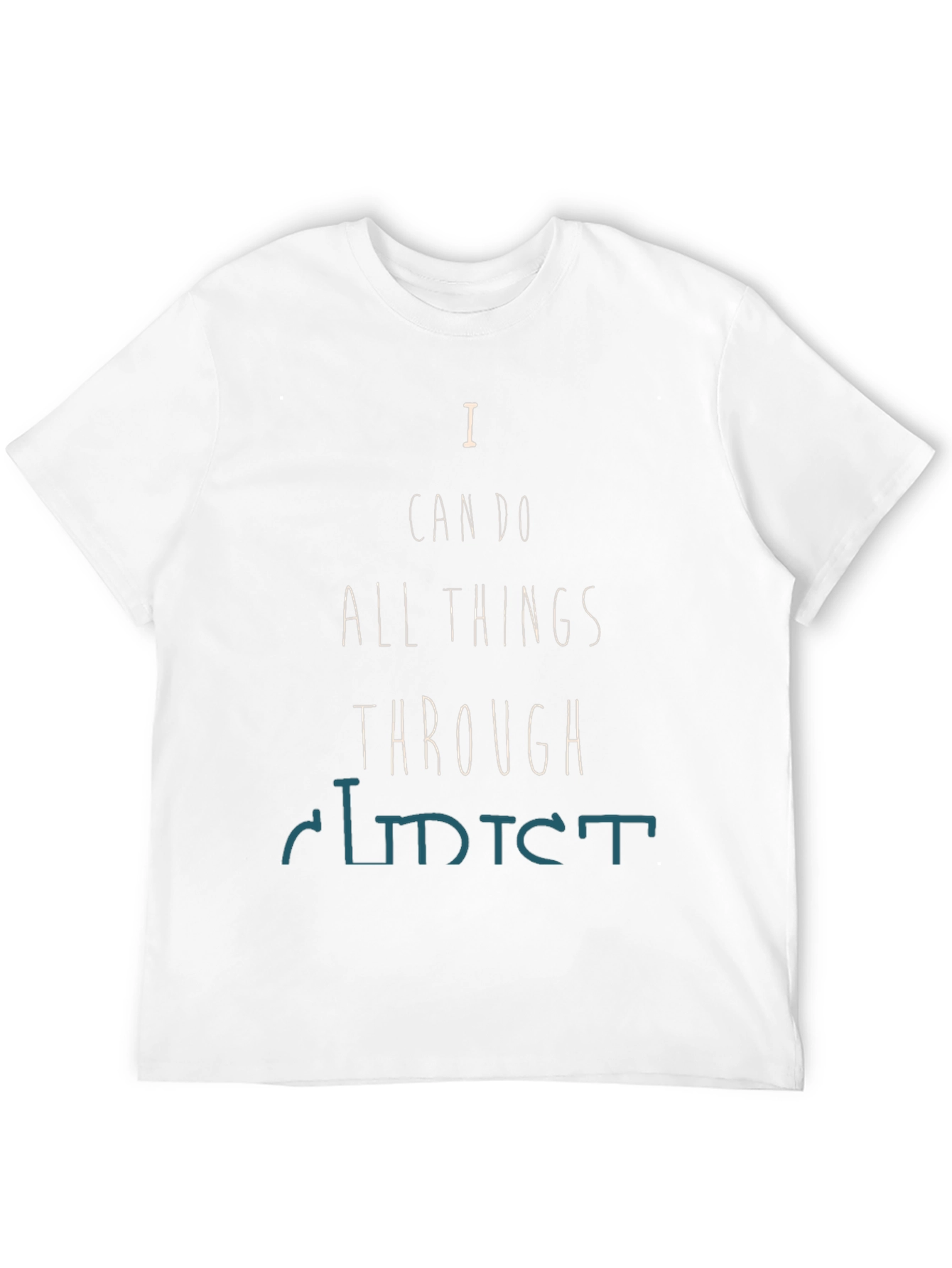 Camiseta Negra Motivacional: Todo Lo Puedo