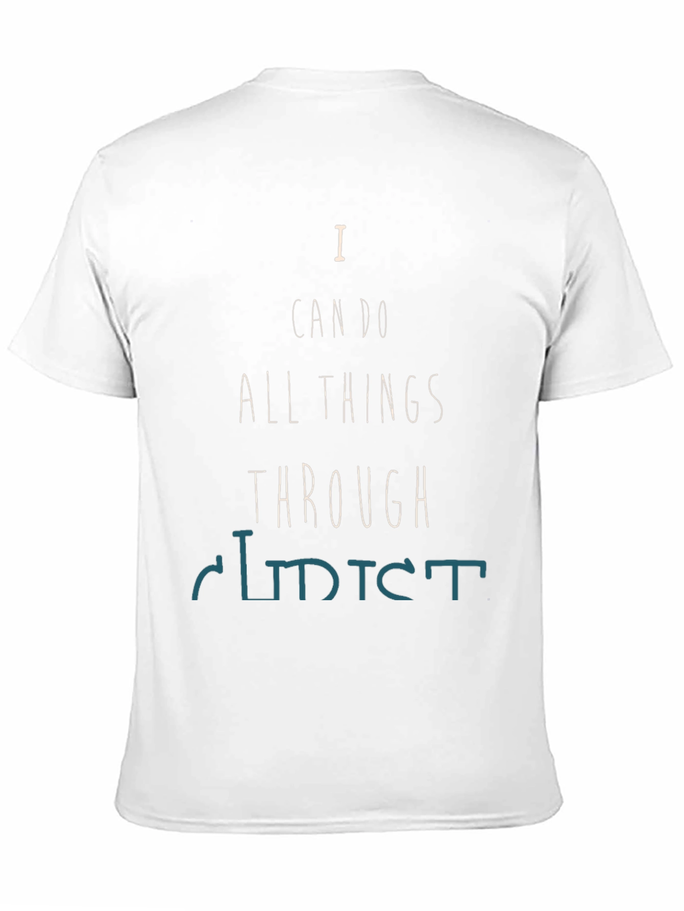 Camiseta Negra Motivacional: Todo Lo Puedo