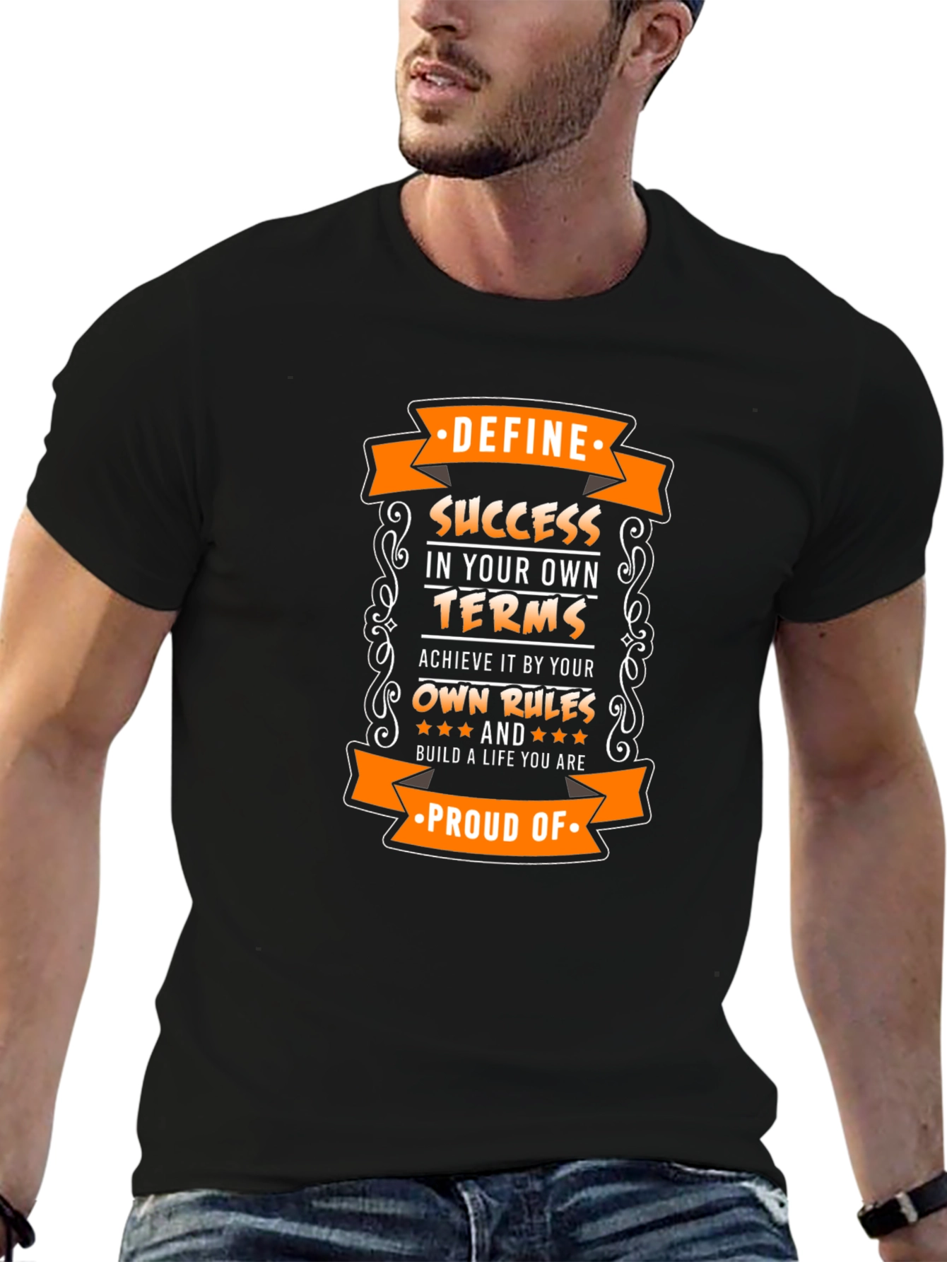 Camiseta Negra Motivacional: Define tu Éxito