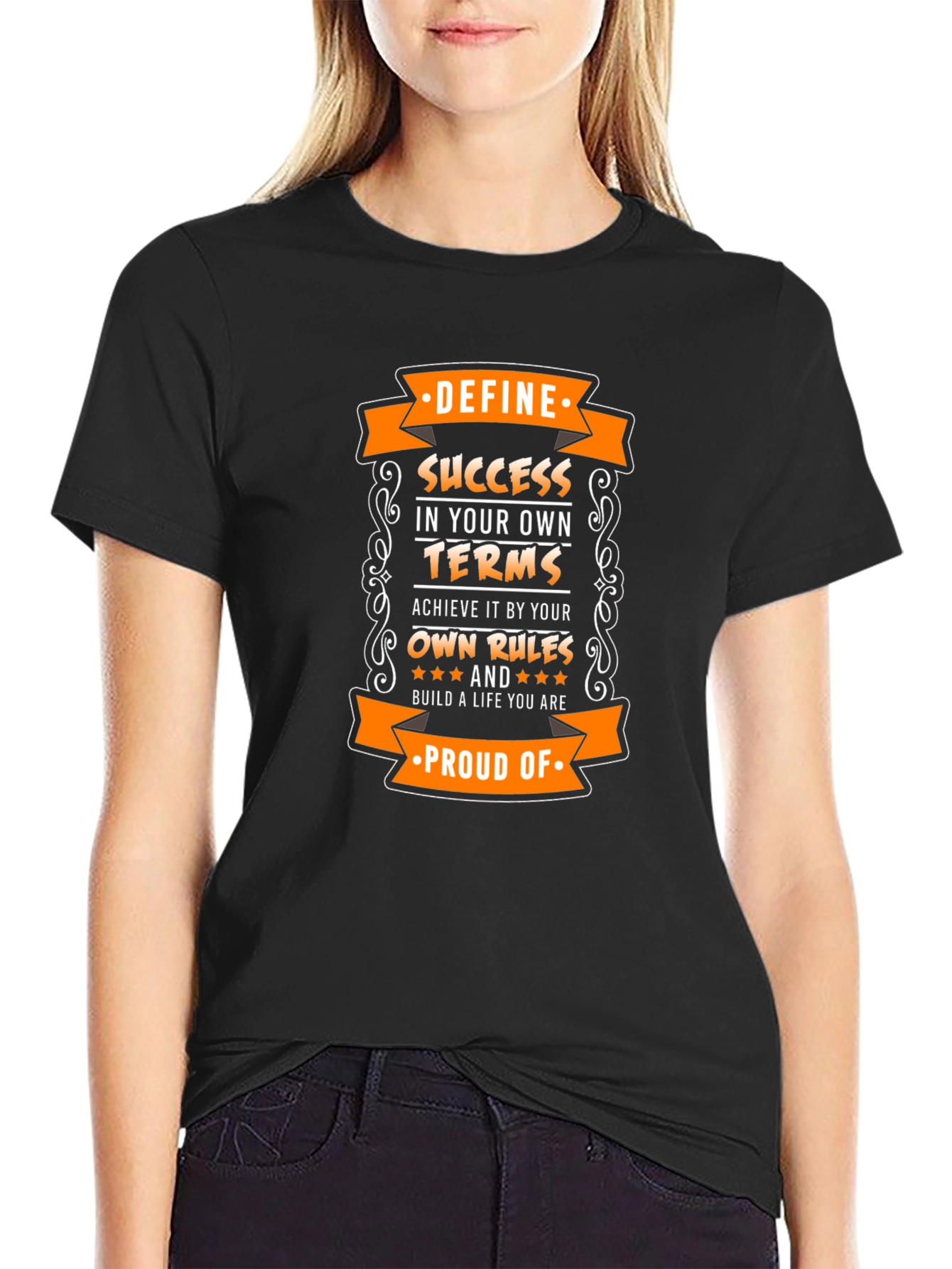 Camiseta Negra Motivacional: Define tu Éxito
