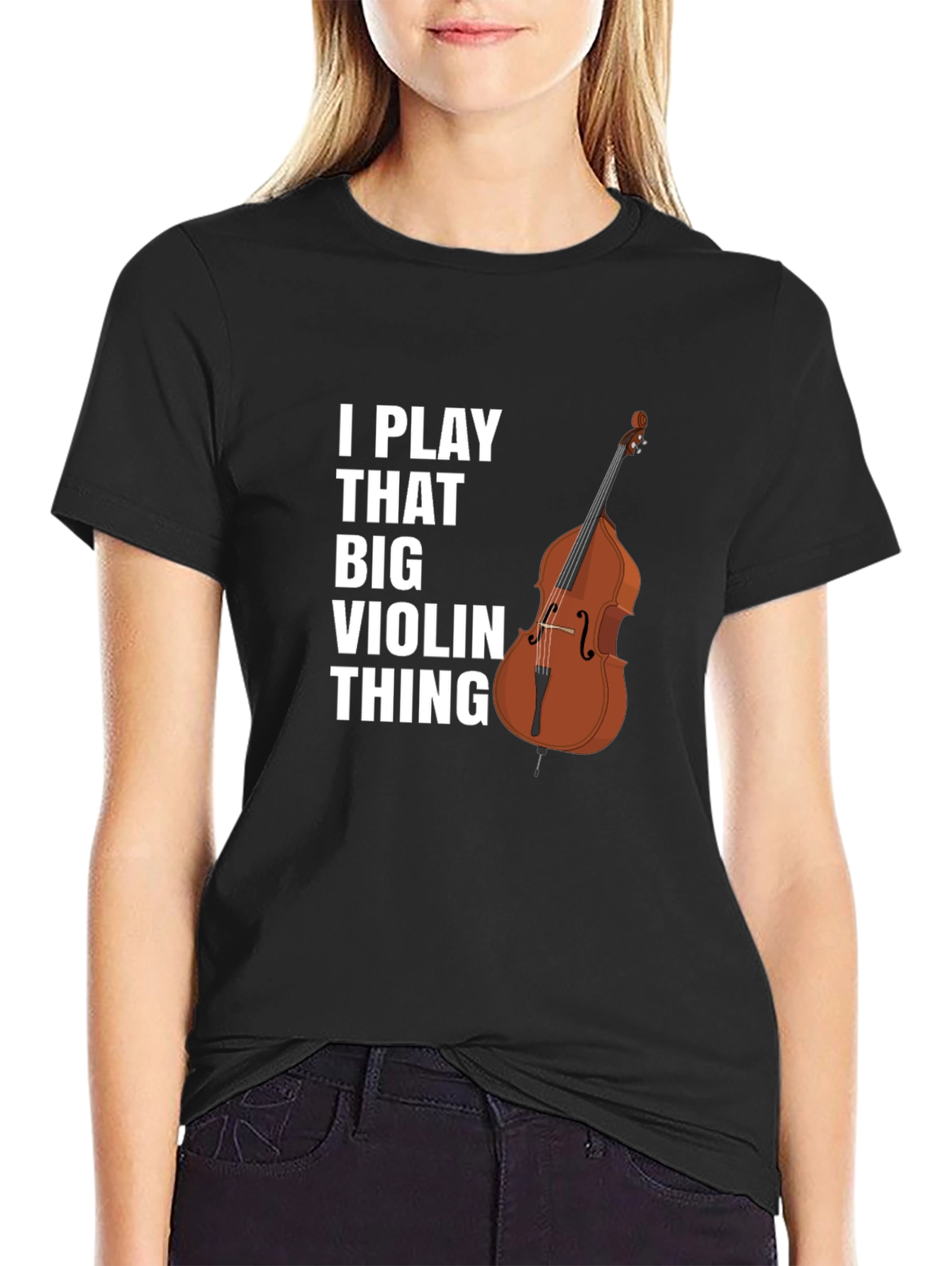 Camiseta Negra: Toco Ese Violín Grande