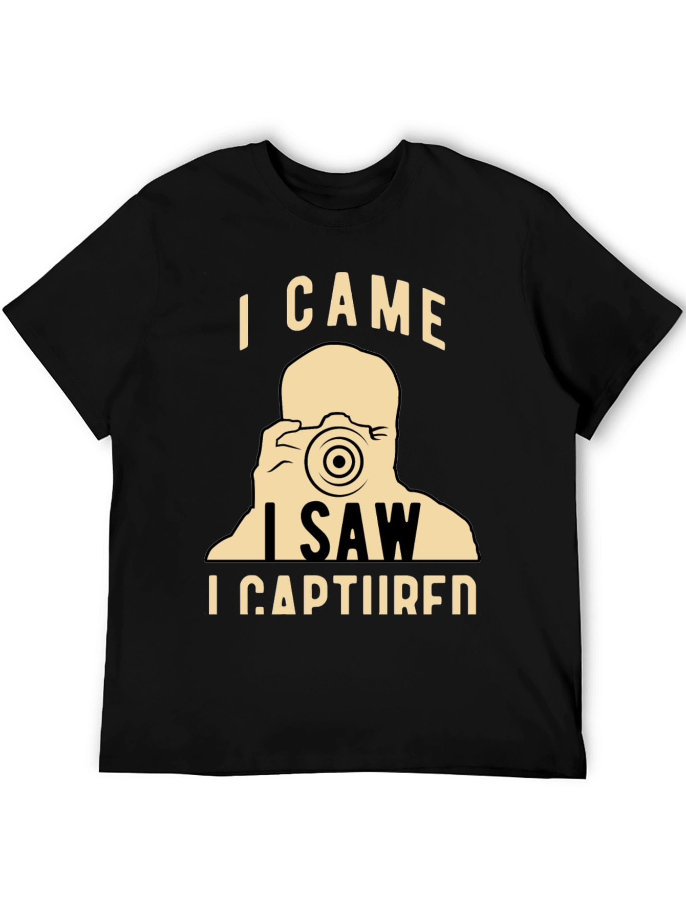 Camiseta Negra Vine Vi Capturé Fotógrafo