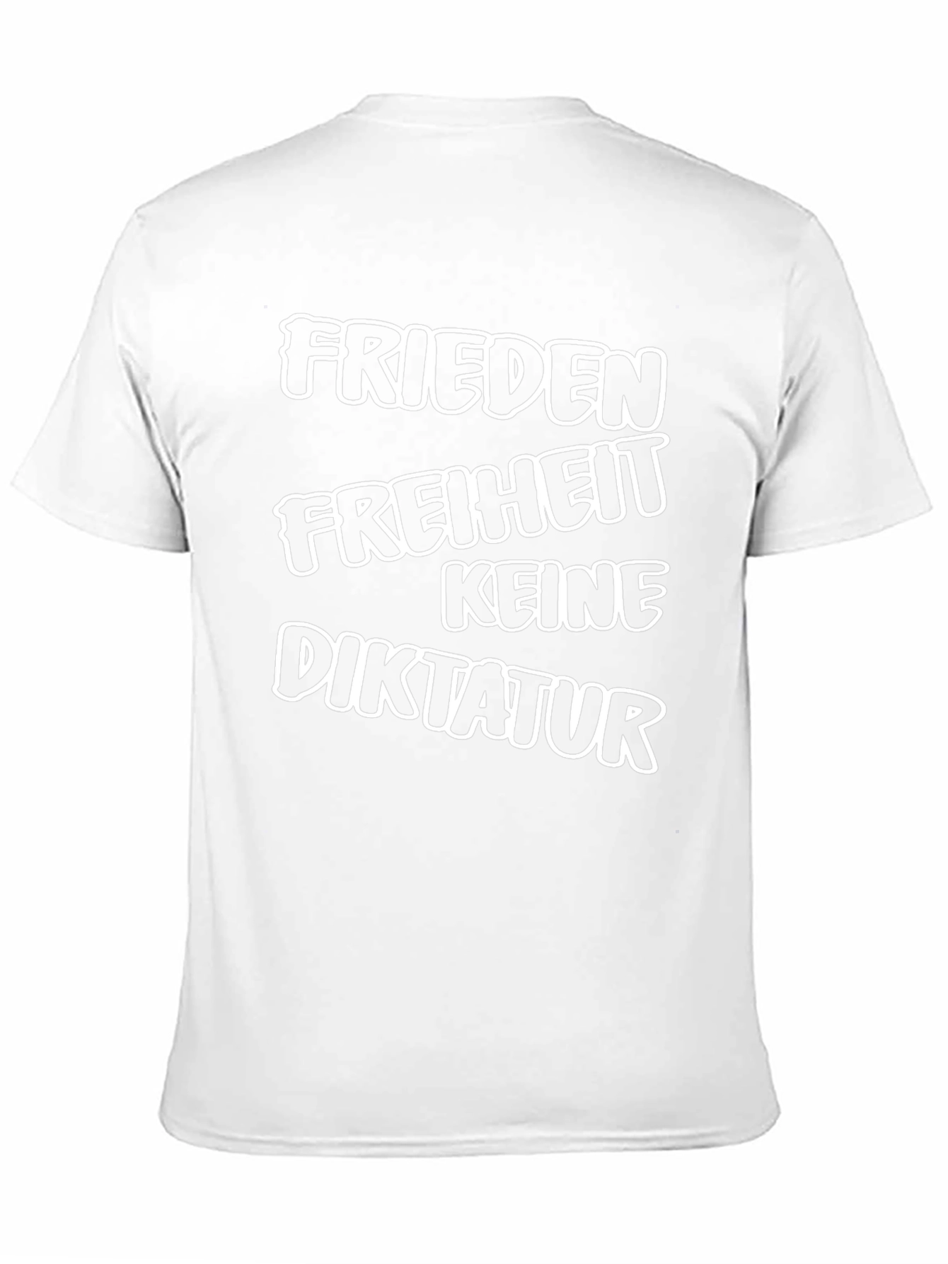 Camiseta Negra: Paz Libertad No a la Dictadura