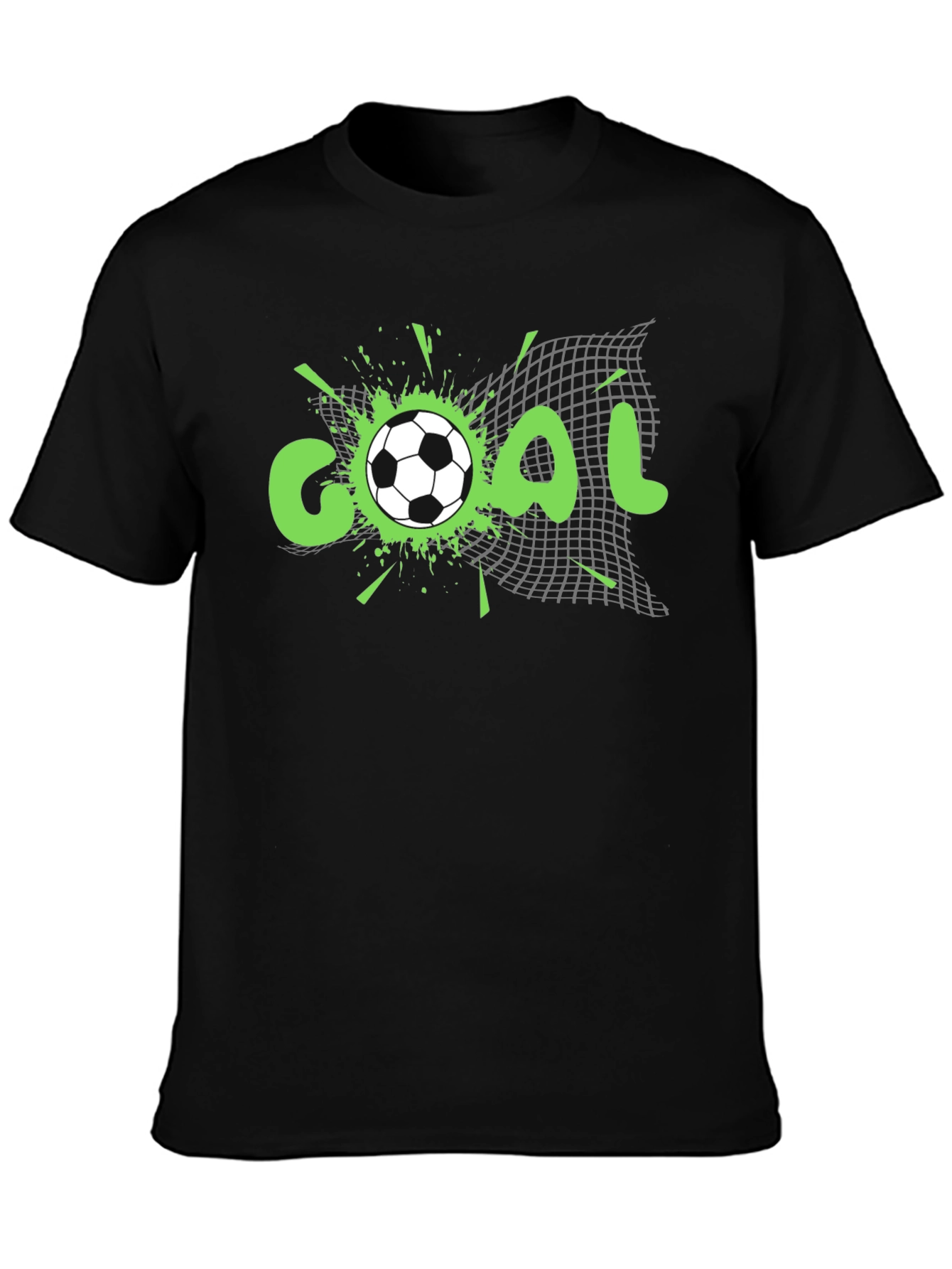 Camiseta Negra ¡GOL! Futbolera y Casual