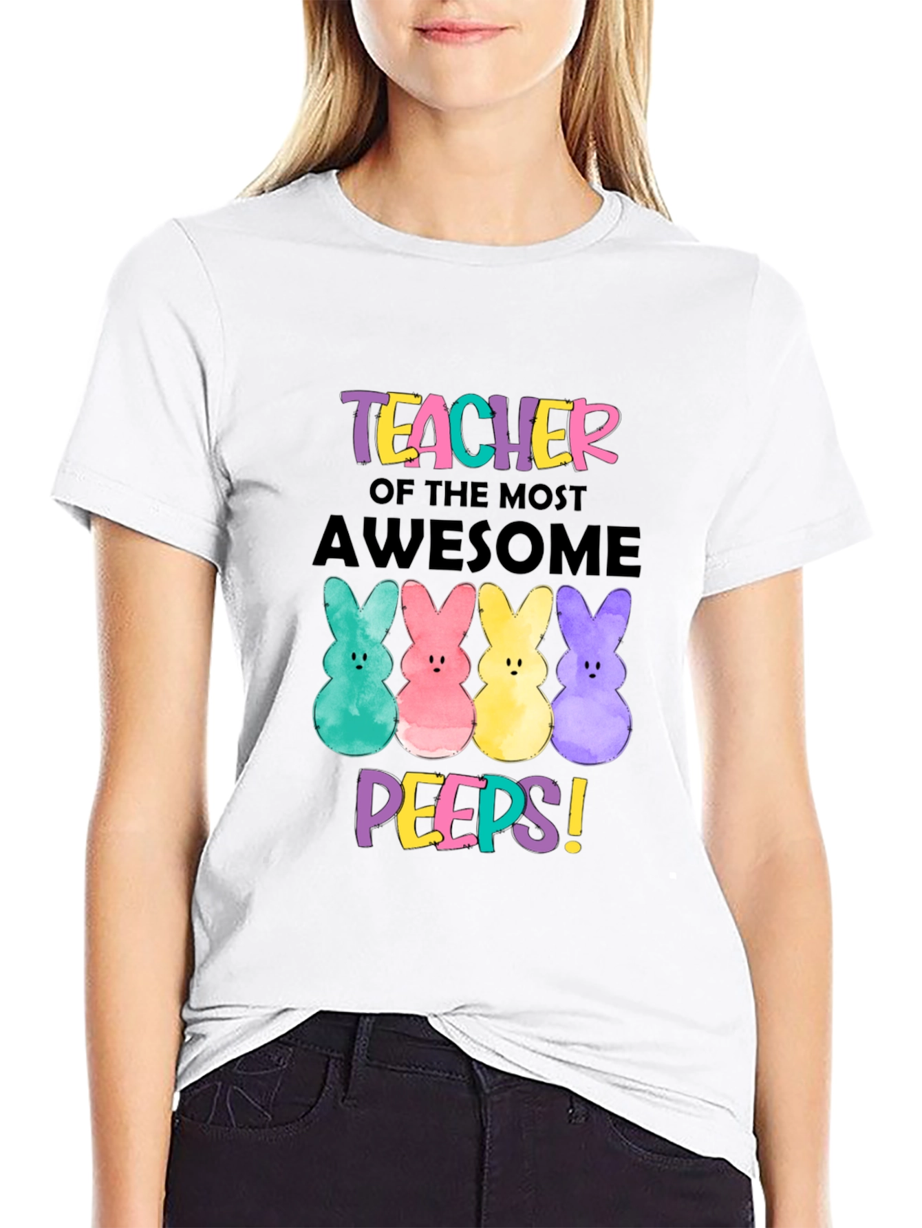 Camiseta Profesor Conejitos de Pascua - ¡Peeps Asombrosos!
