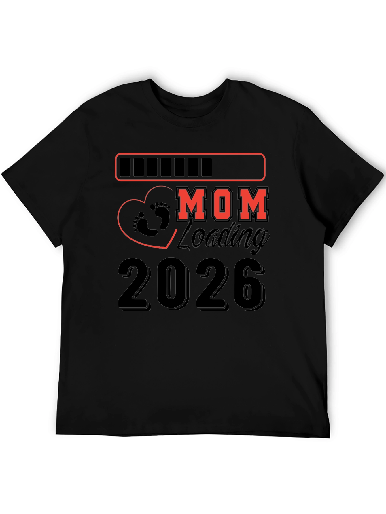Camiseta Negra Mamá Cargando 2026