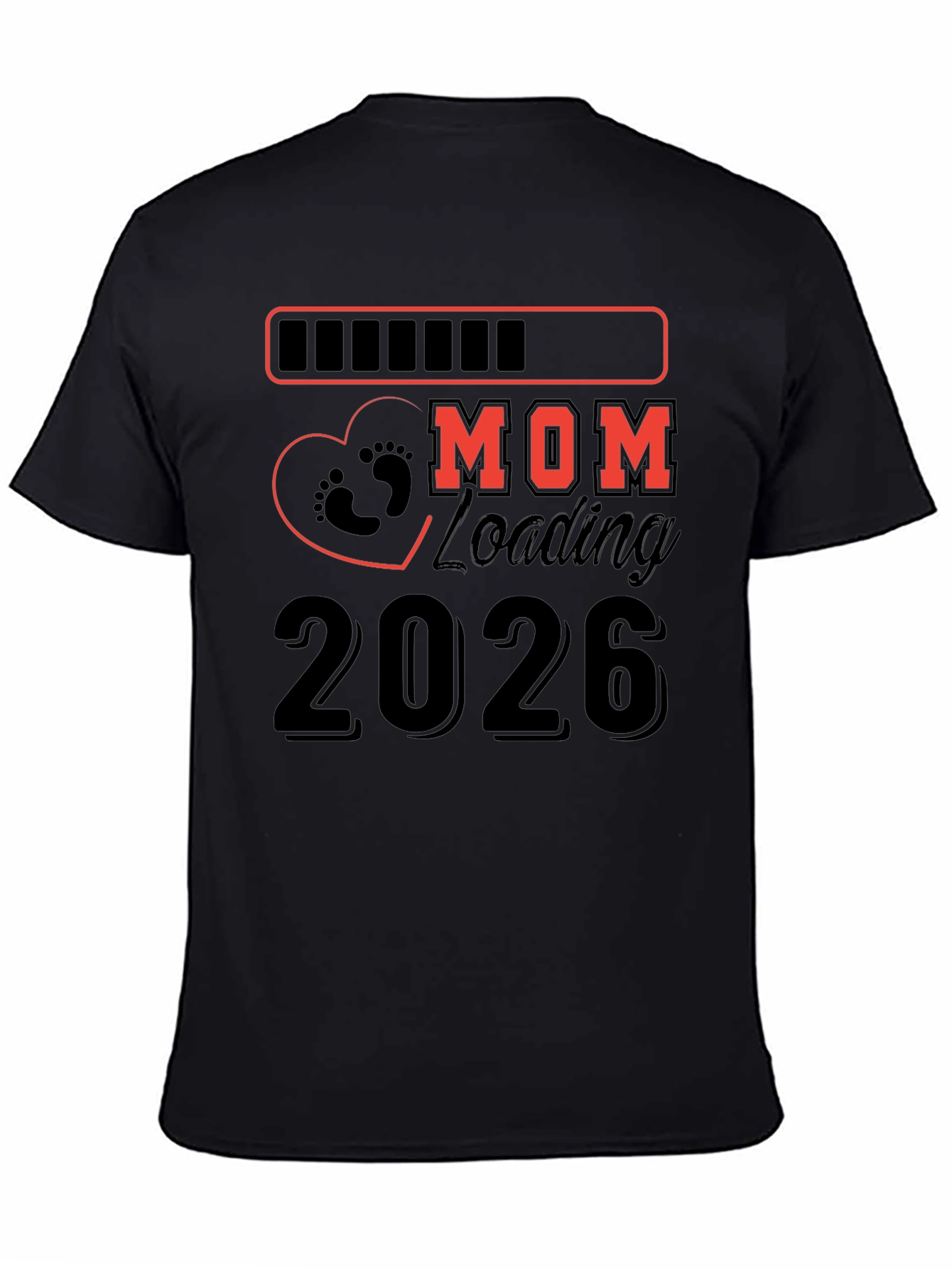 Camiseta Negra Mamá Cargando 2026